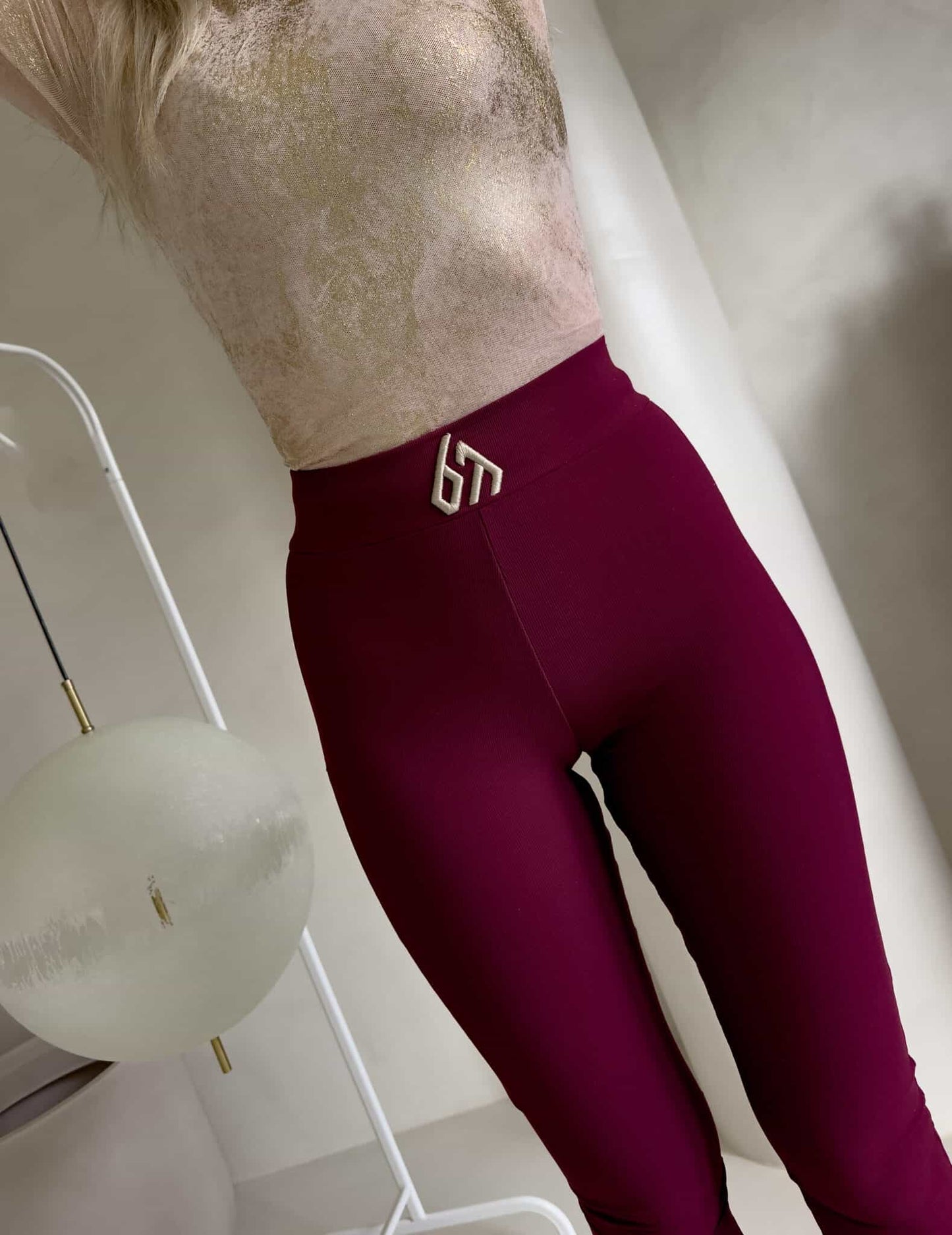 Leggings FIT logo - Bordeaux