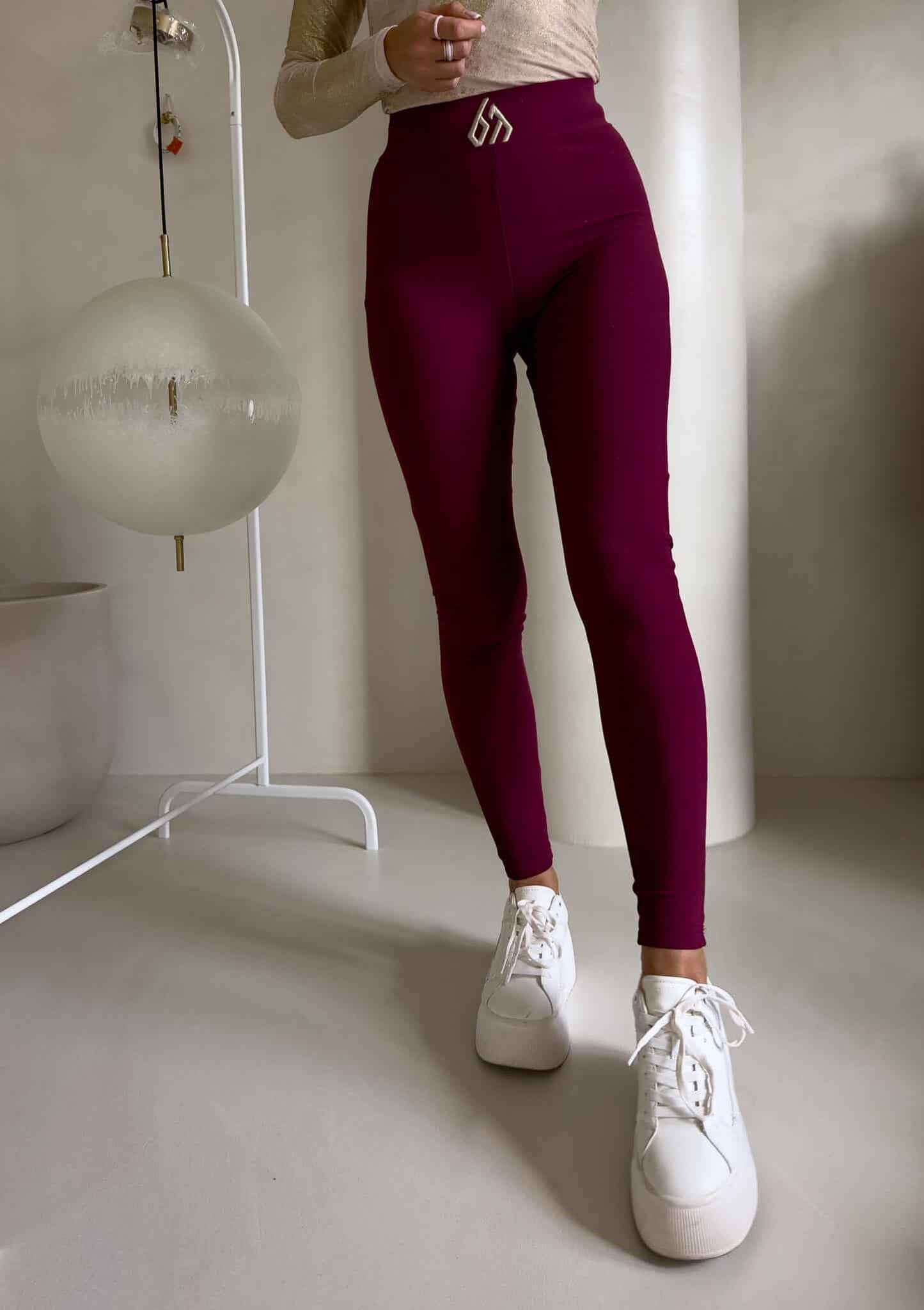 Leggings FIT logo - Bordeaux