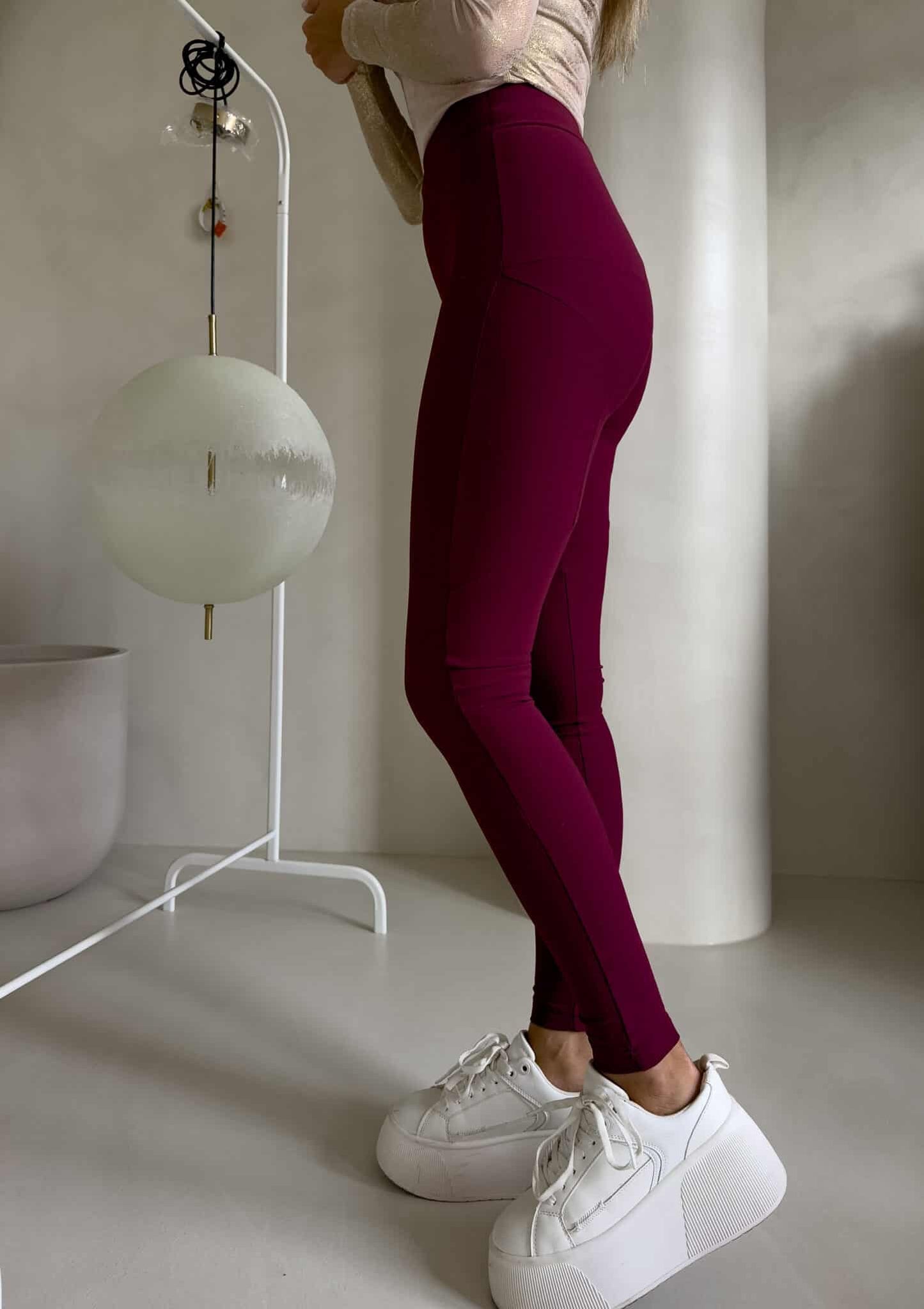 Leggings FIT logo - Bordeaux