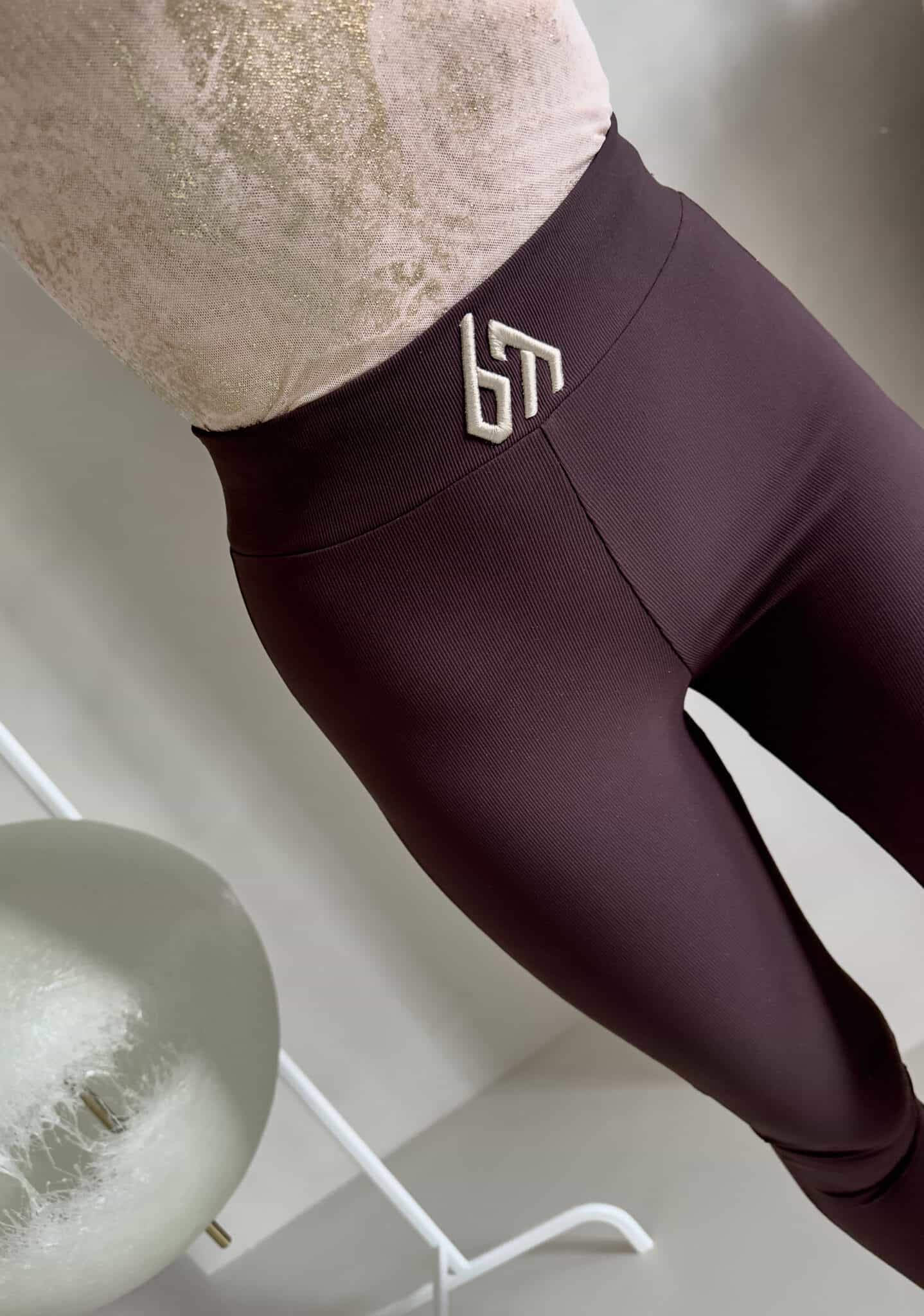 Leggings FIT logo - SCHOKOBRAUN
