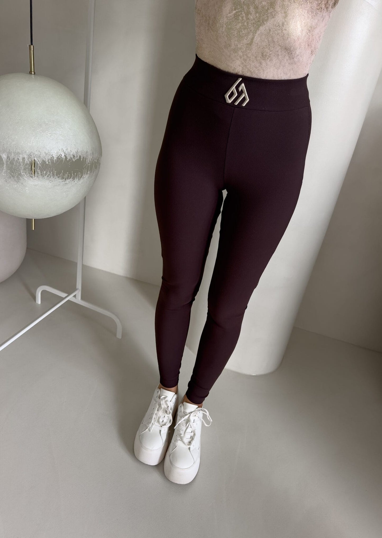 Leggings FIT logo - SCHOKOBRAUN