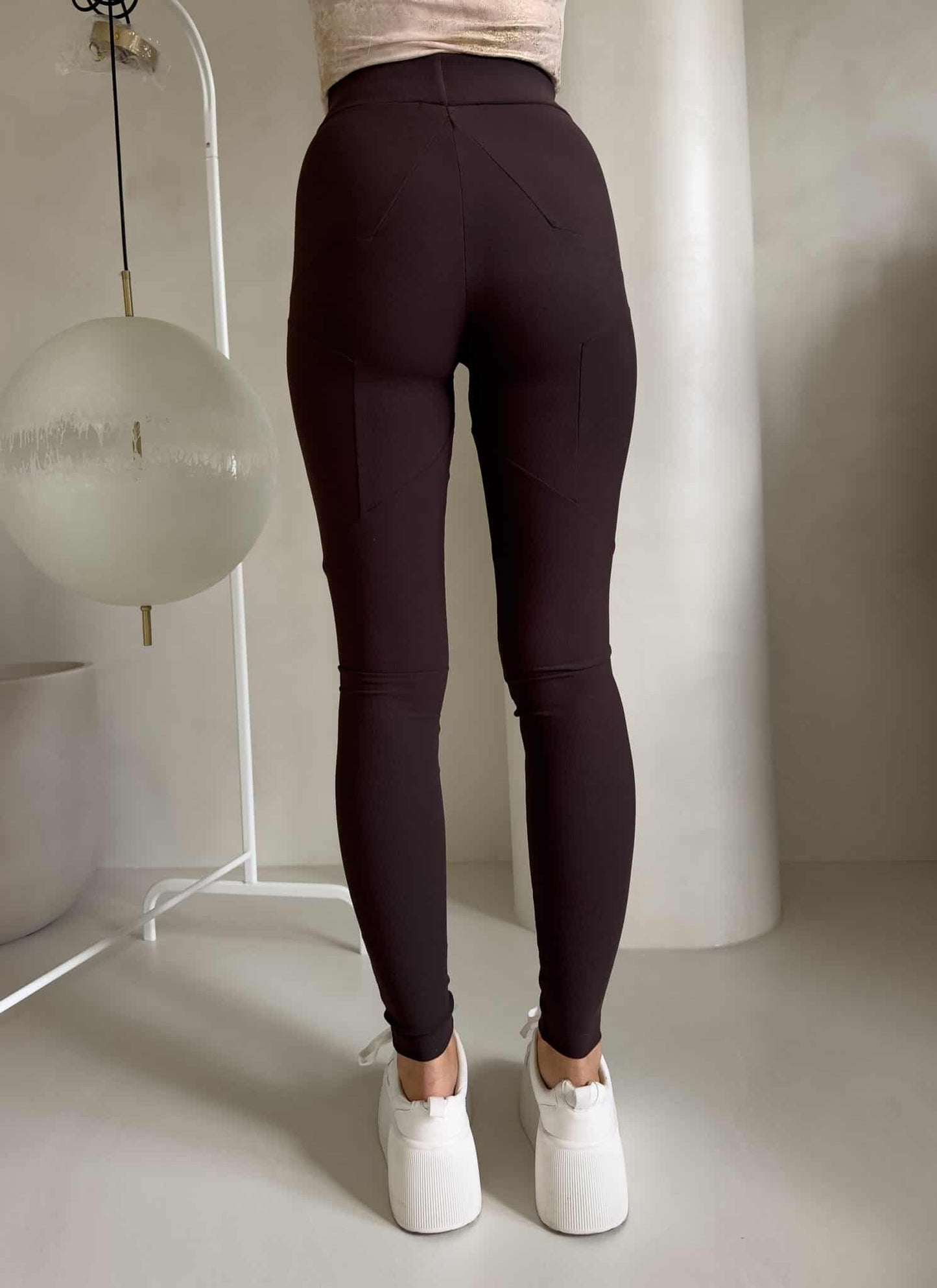 Leggings FIT logo - SCHOKOBRAUN