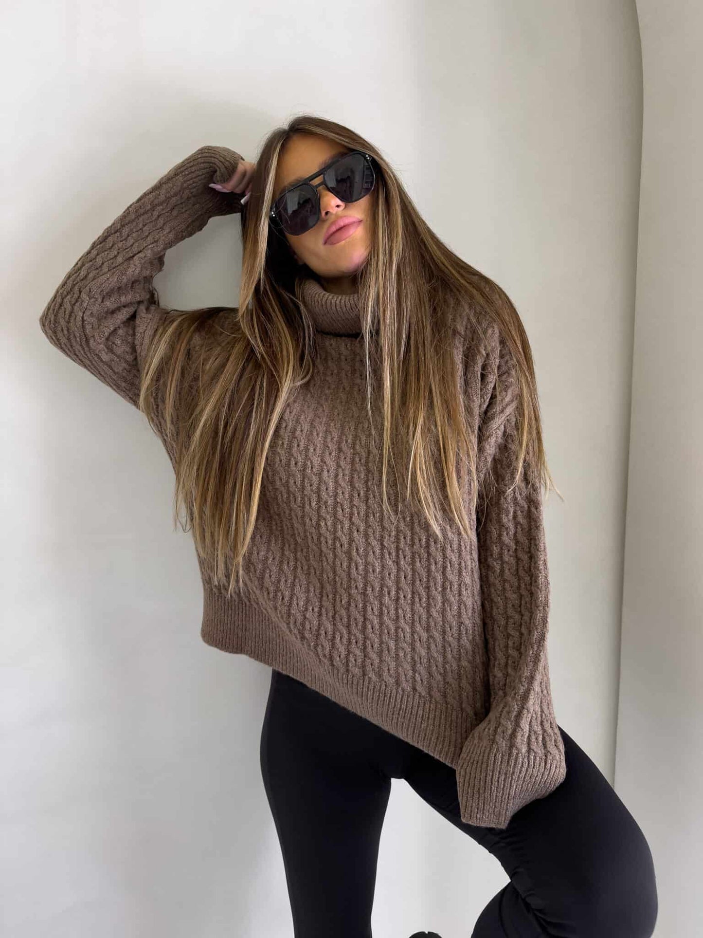 Rollkragenpullover INKO - Schoko