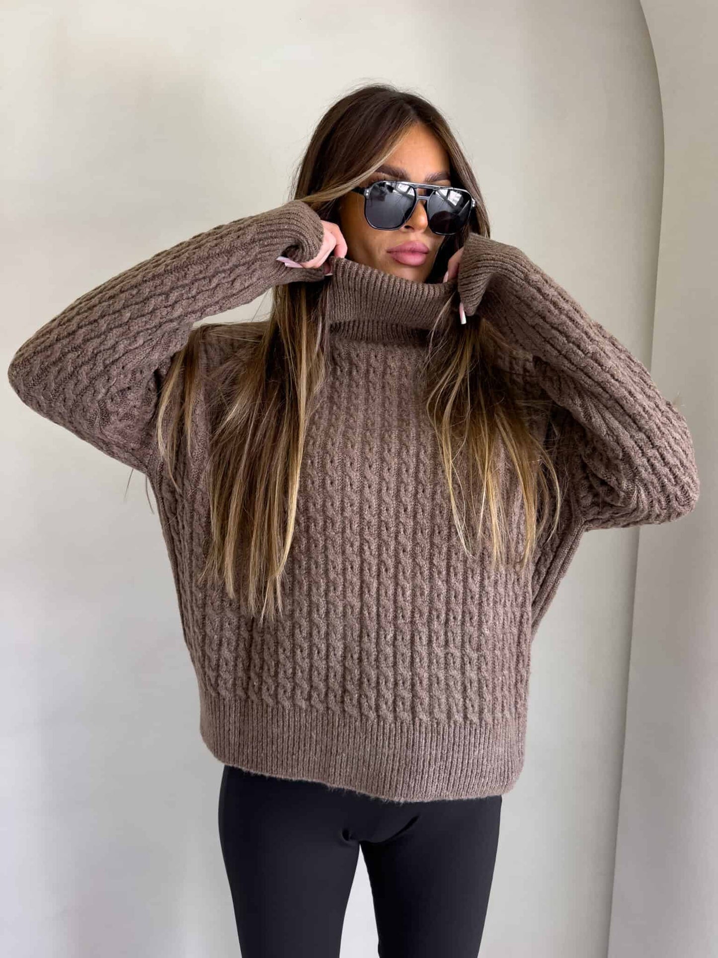 Rollkragenpullover INKO - Schoko
