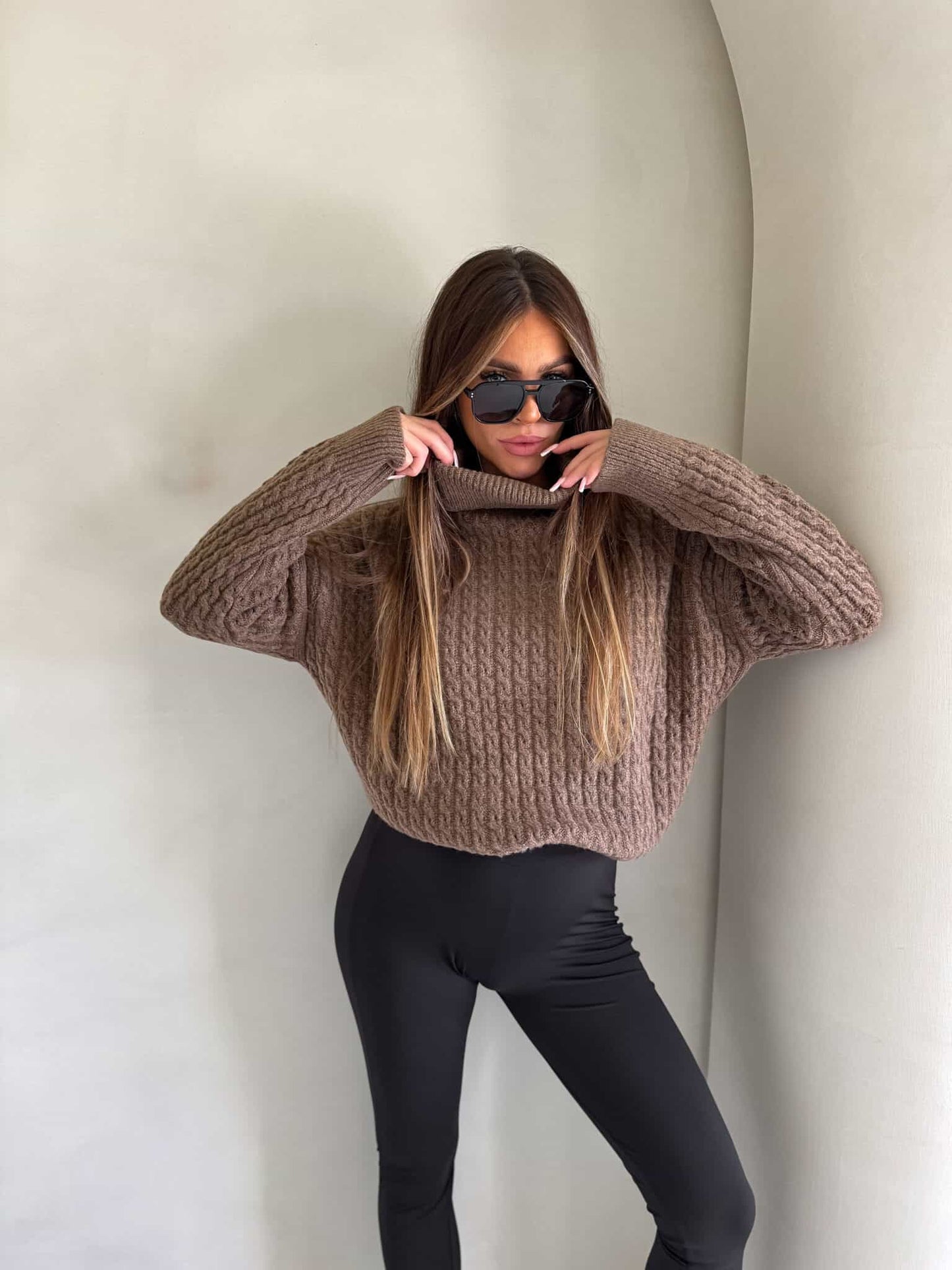Rollkragenpullover INKO - Schoko