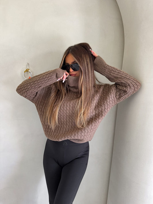 Rollkragenpullover INKO - Schoko