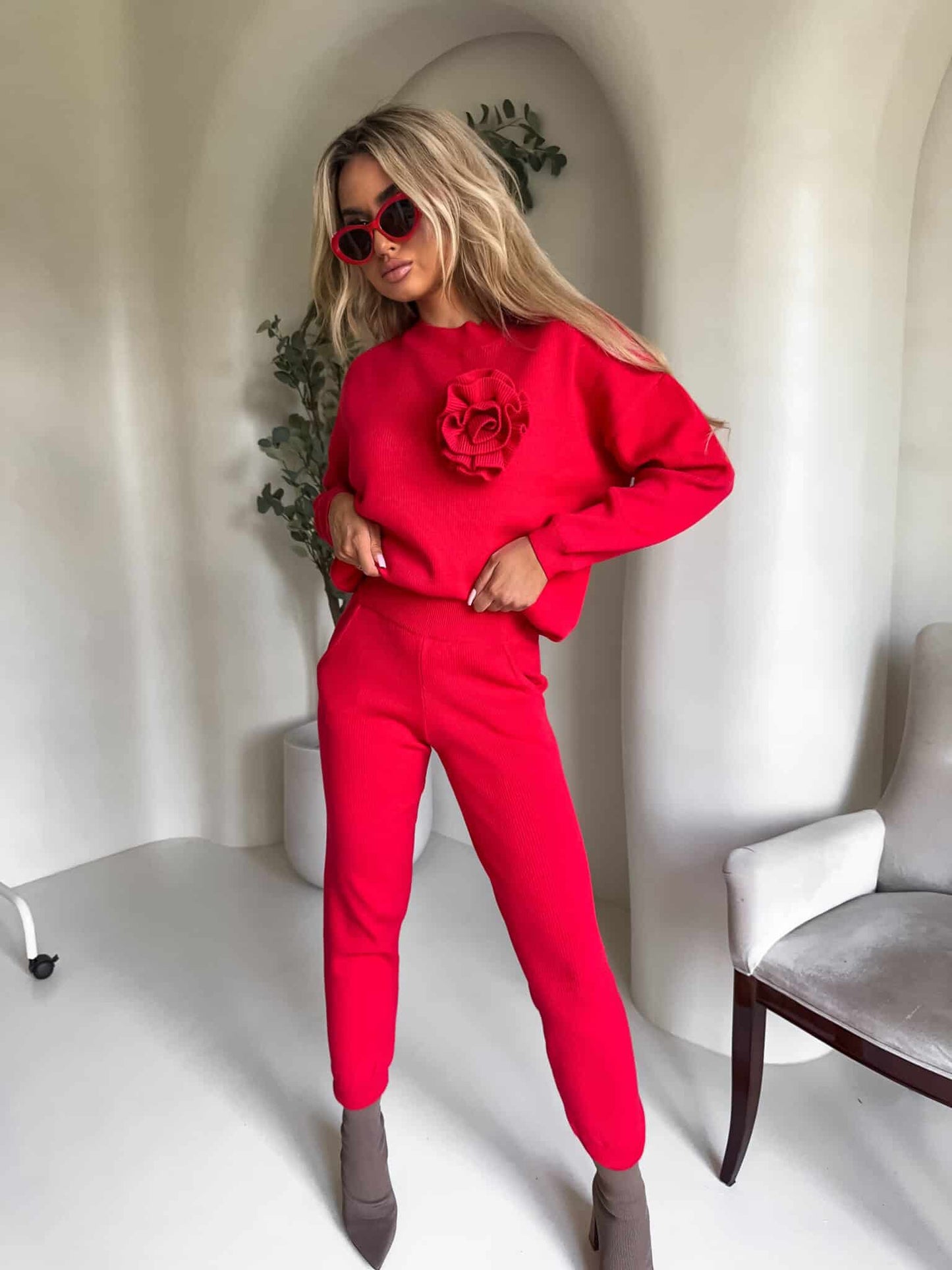 Zweiteiler DELANI LONG – rot