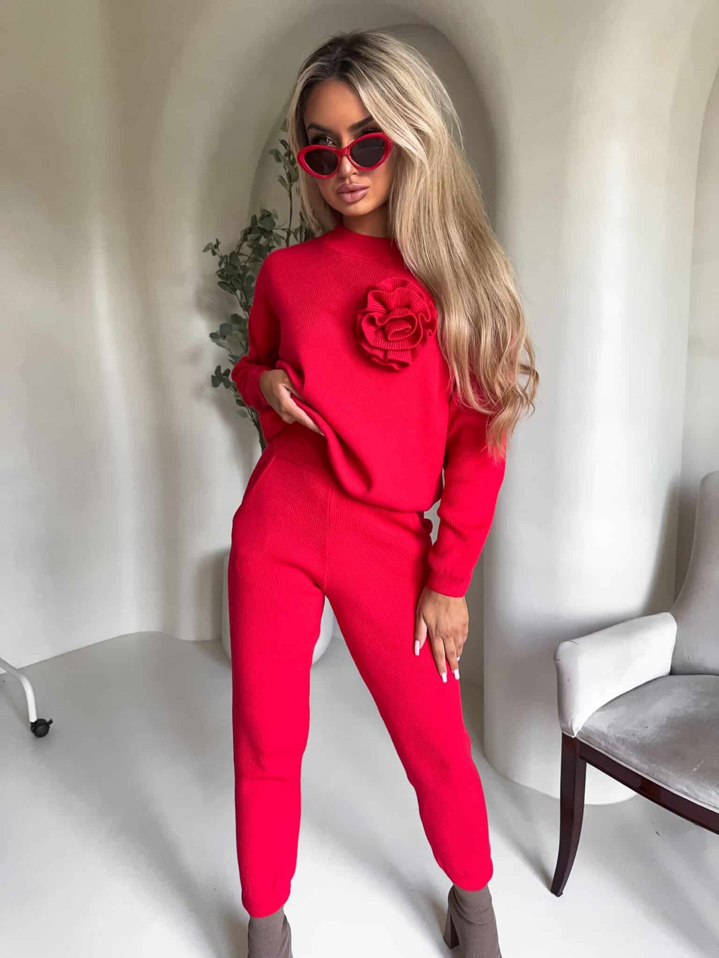 Zweiteiler DELANI LONG – rot