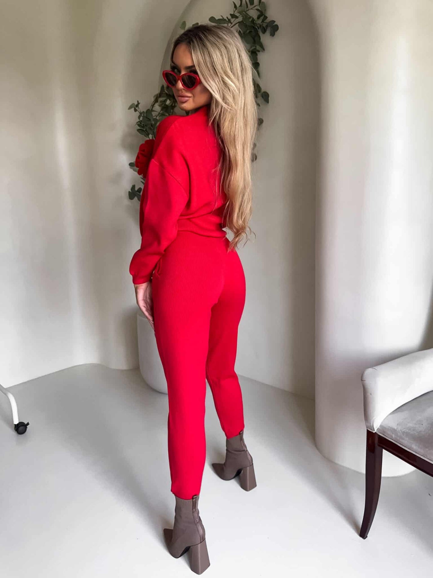 Zweiteiler DELANI LONG – rot