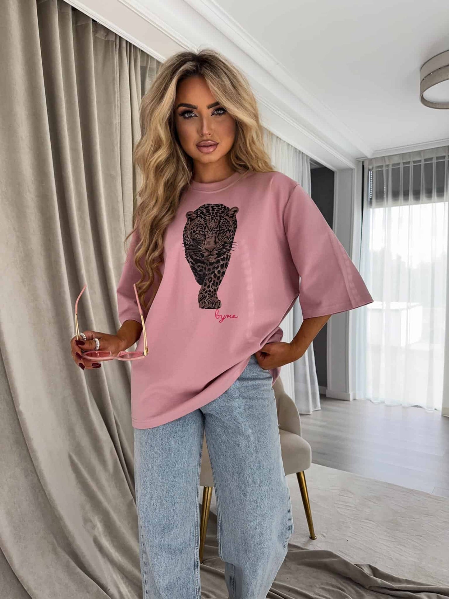T-SHIRT MEDIUM TIGER - altrosa