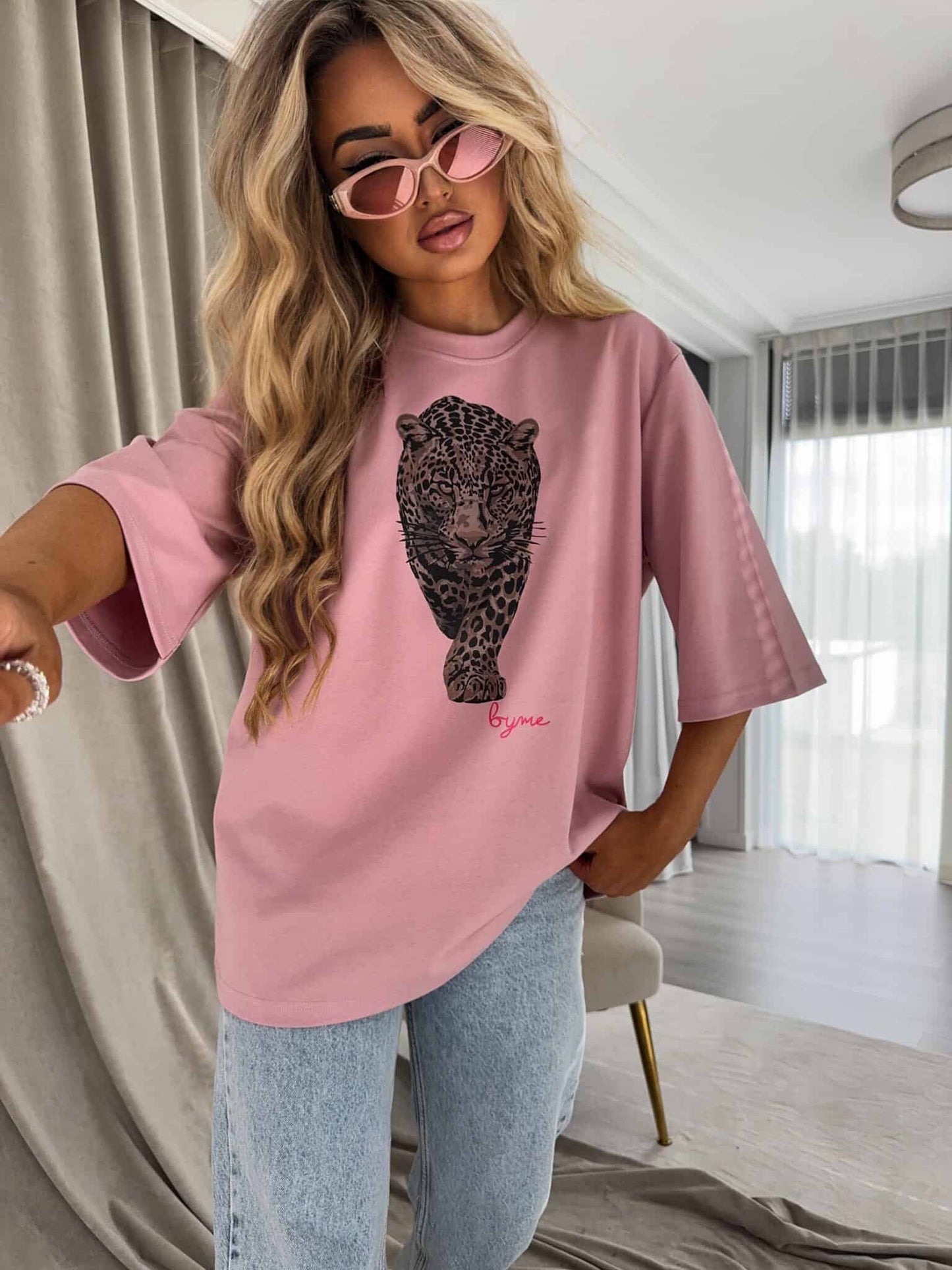 T-SHIRT MEDIUM TIGER - altrosa