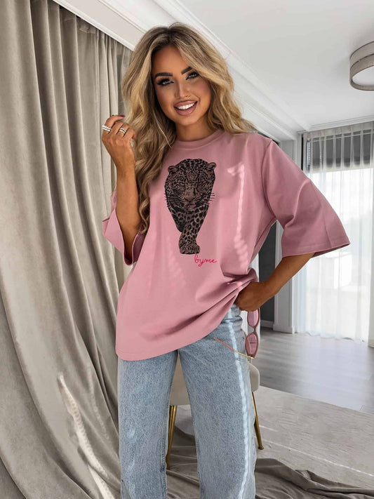 T-SHIRT MEDIUM TIGER - altrosa