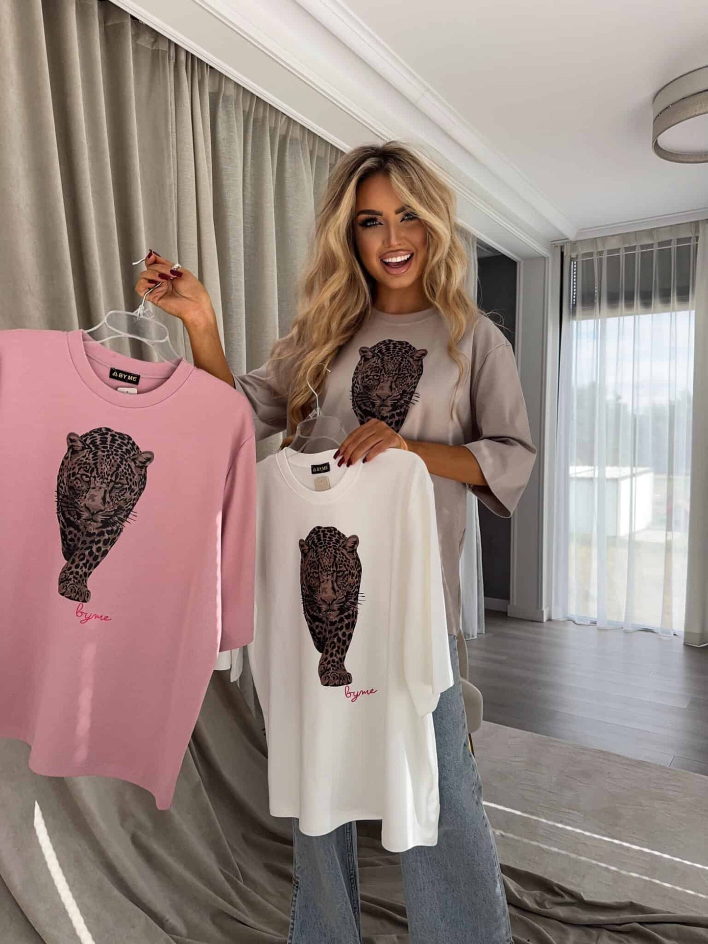 T-SHIRT MEDIUM TIGER - altrosa