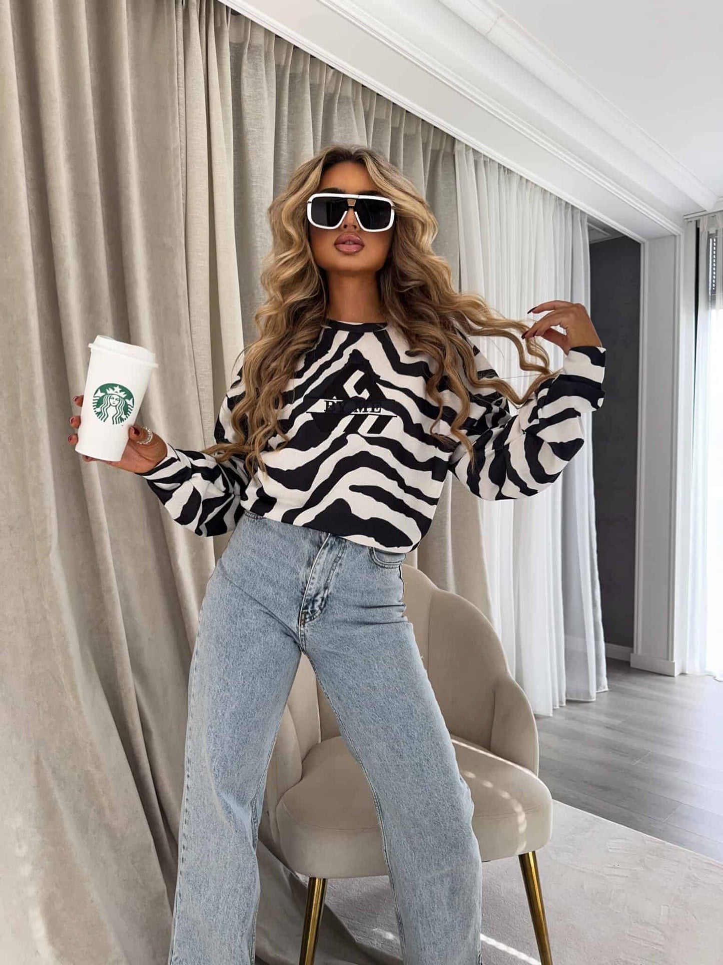 Sweatshirt LUXIT – Zebra