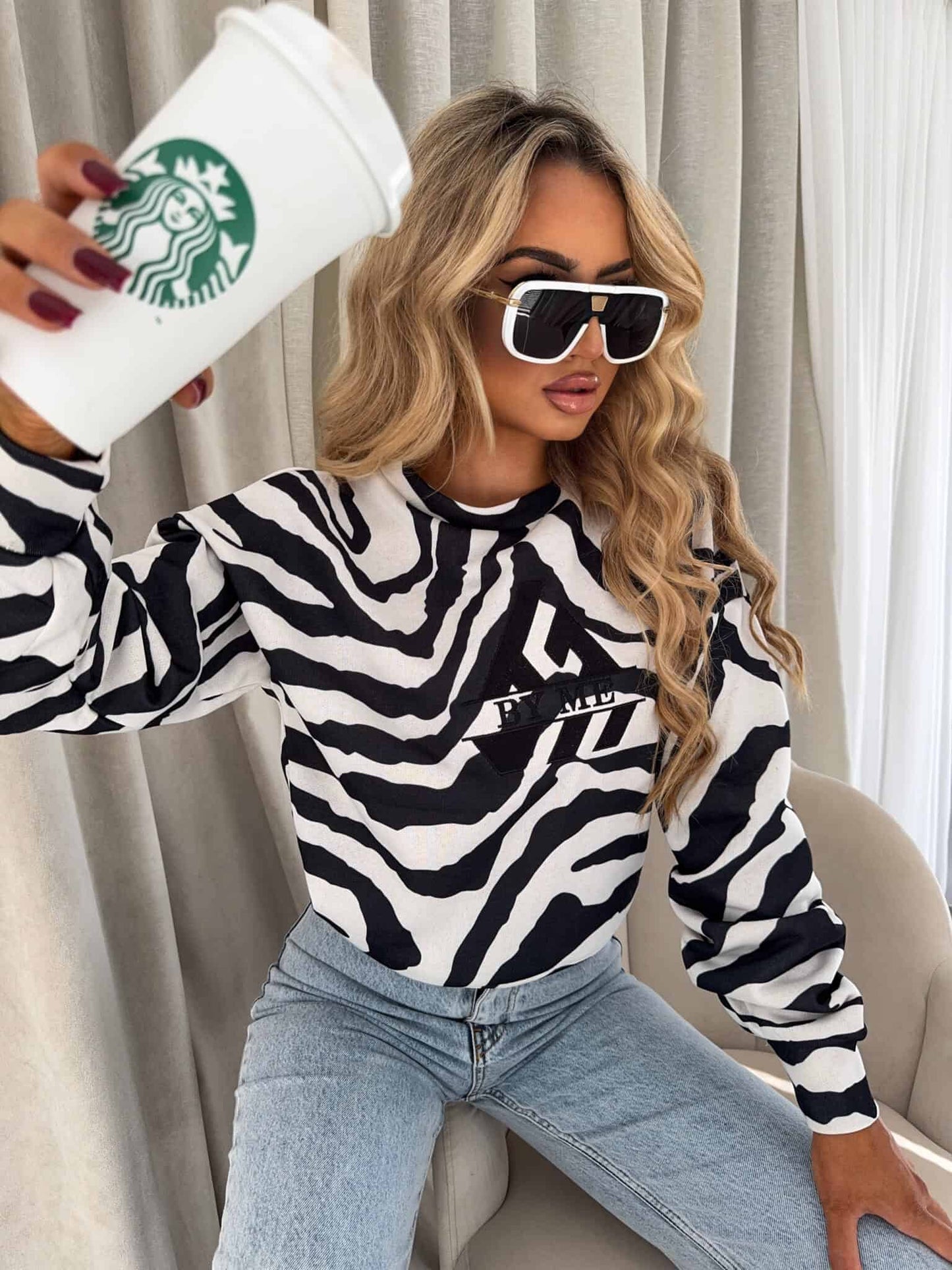 Sweatshirt LUXIT – Zebra
