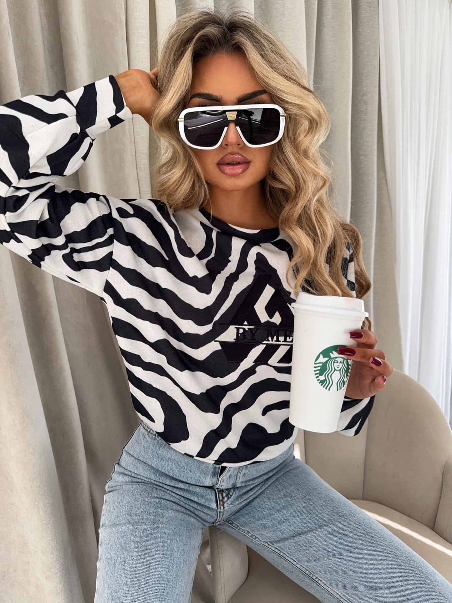Sweatshirt LUXIT – Zebra
