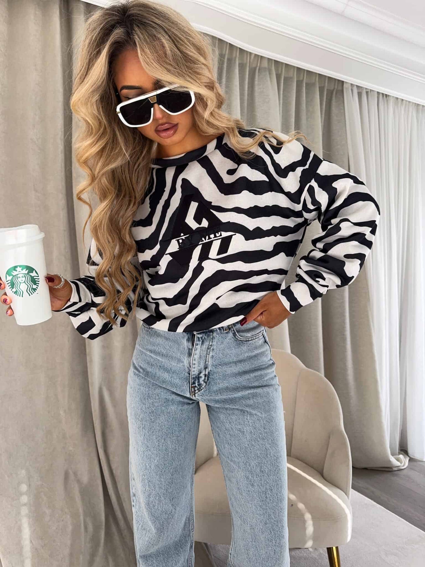 Sweatshirt LUXIT – Zebra