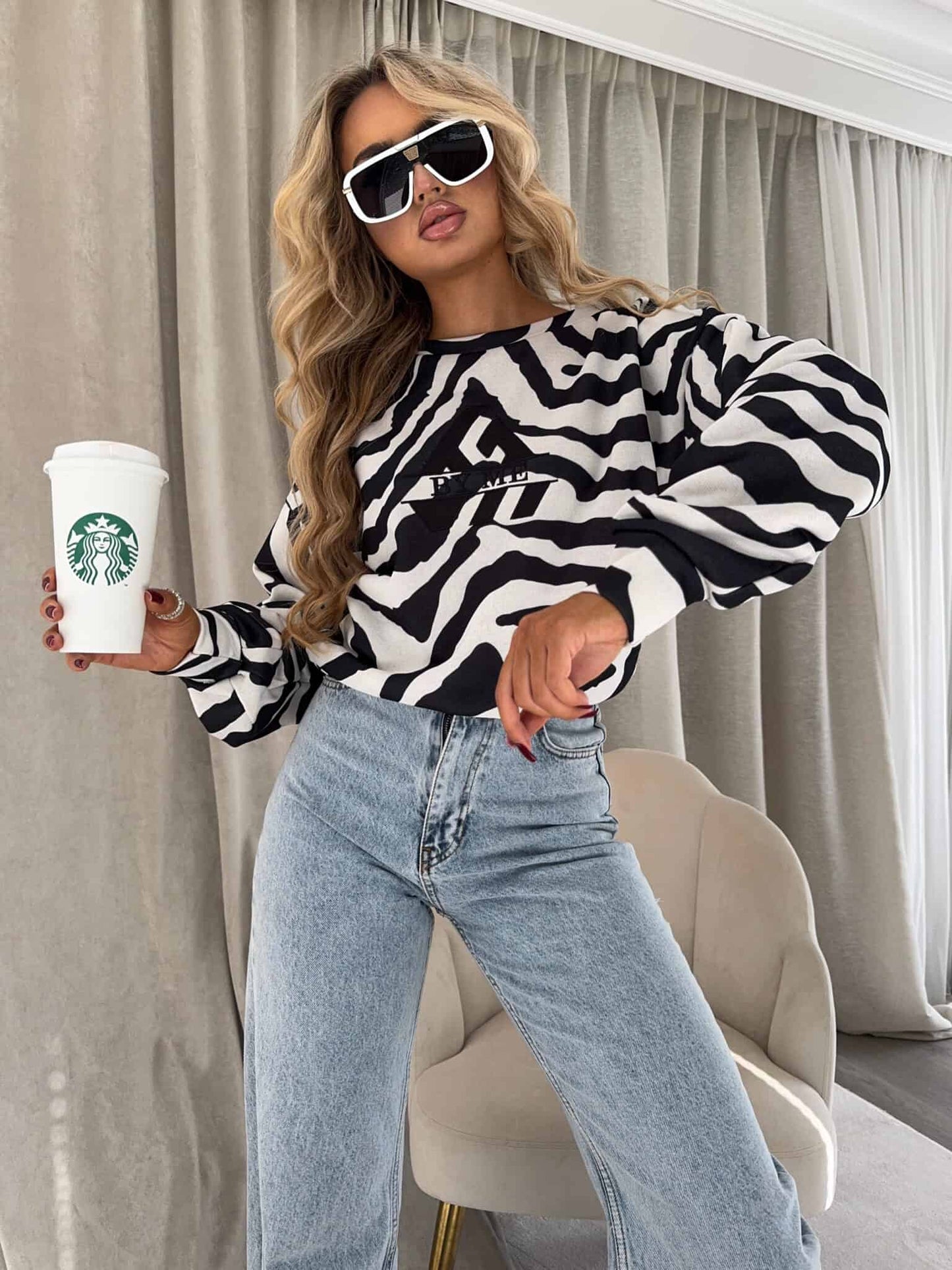 Sweatshirt LUXIT – Zebra