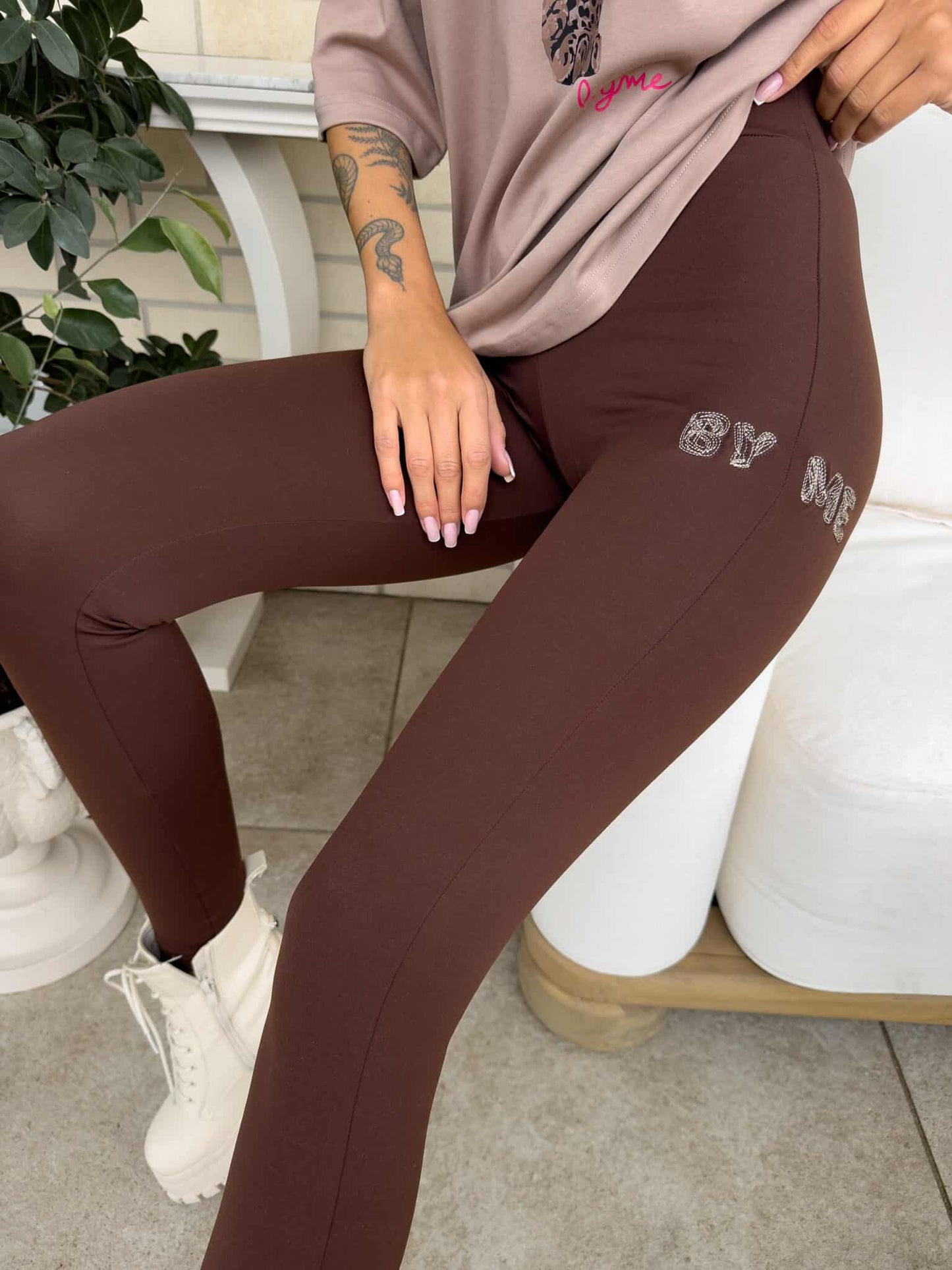 Leggings WOW - schokobraun