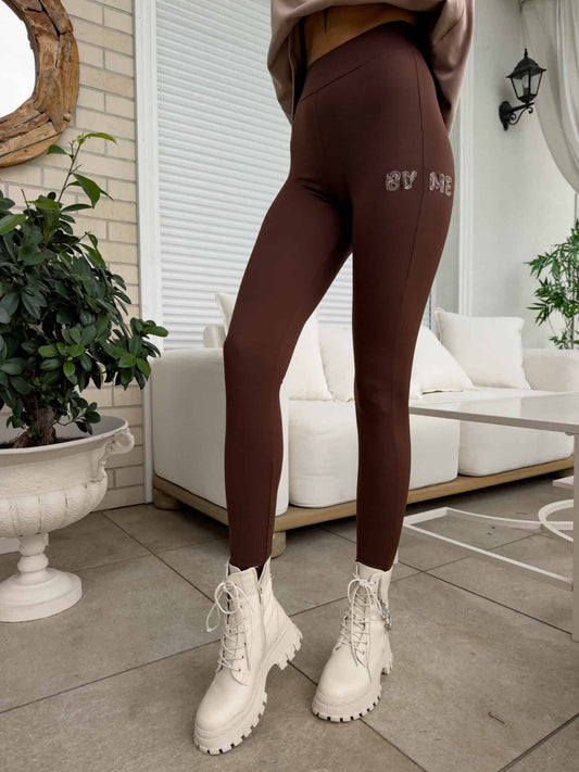 Leggings WOW - schokobraun