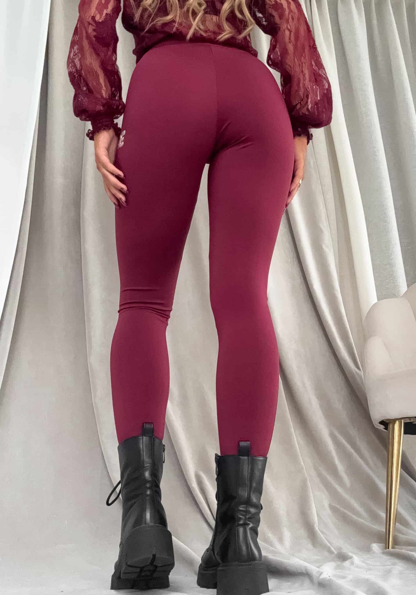 Leggings WOW - bordeaux