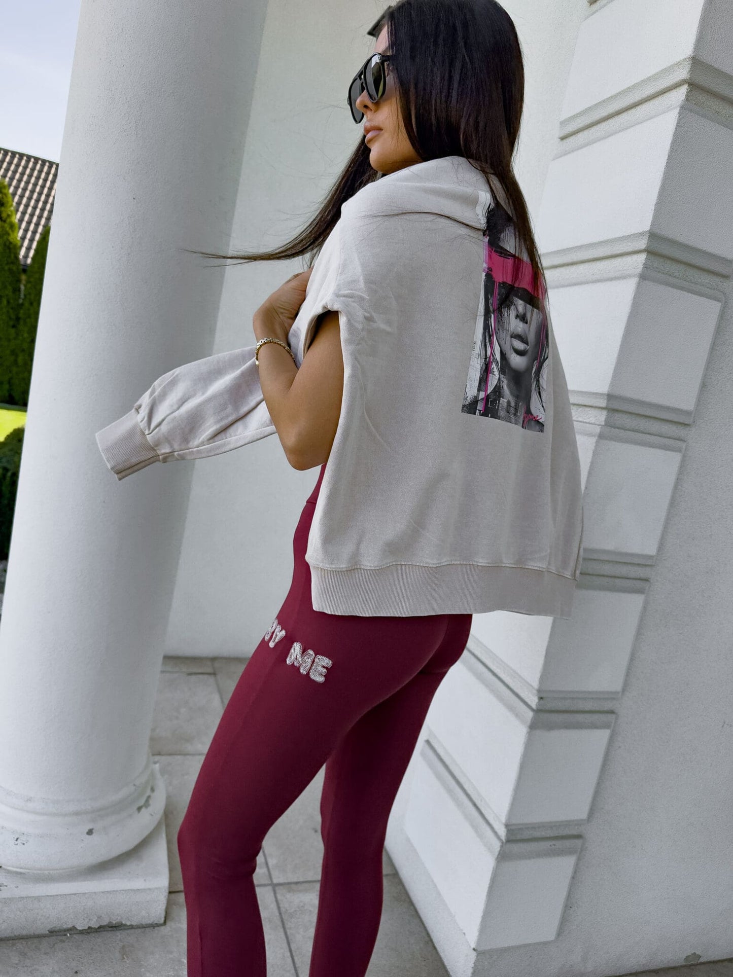 Leggings WOW - bordeaux
