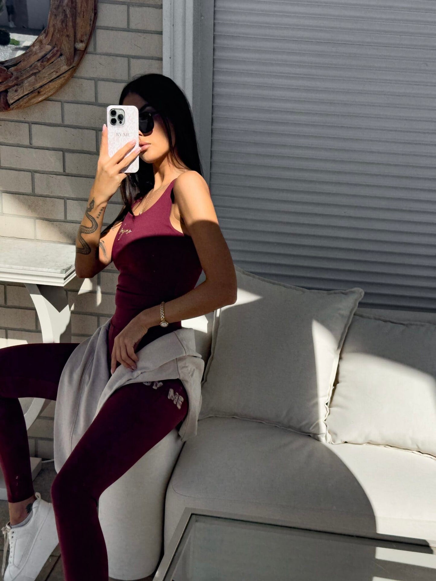 Leggings WOW - bordeaux