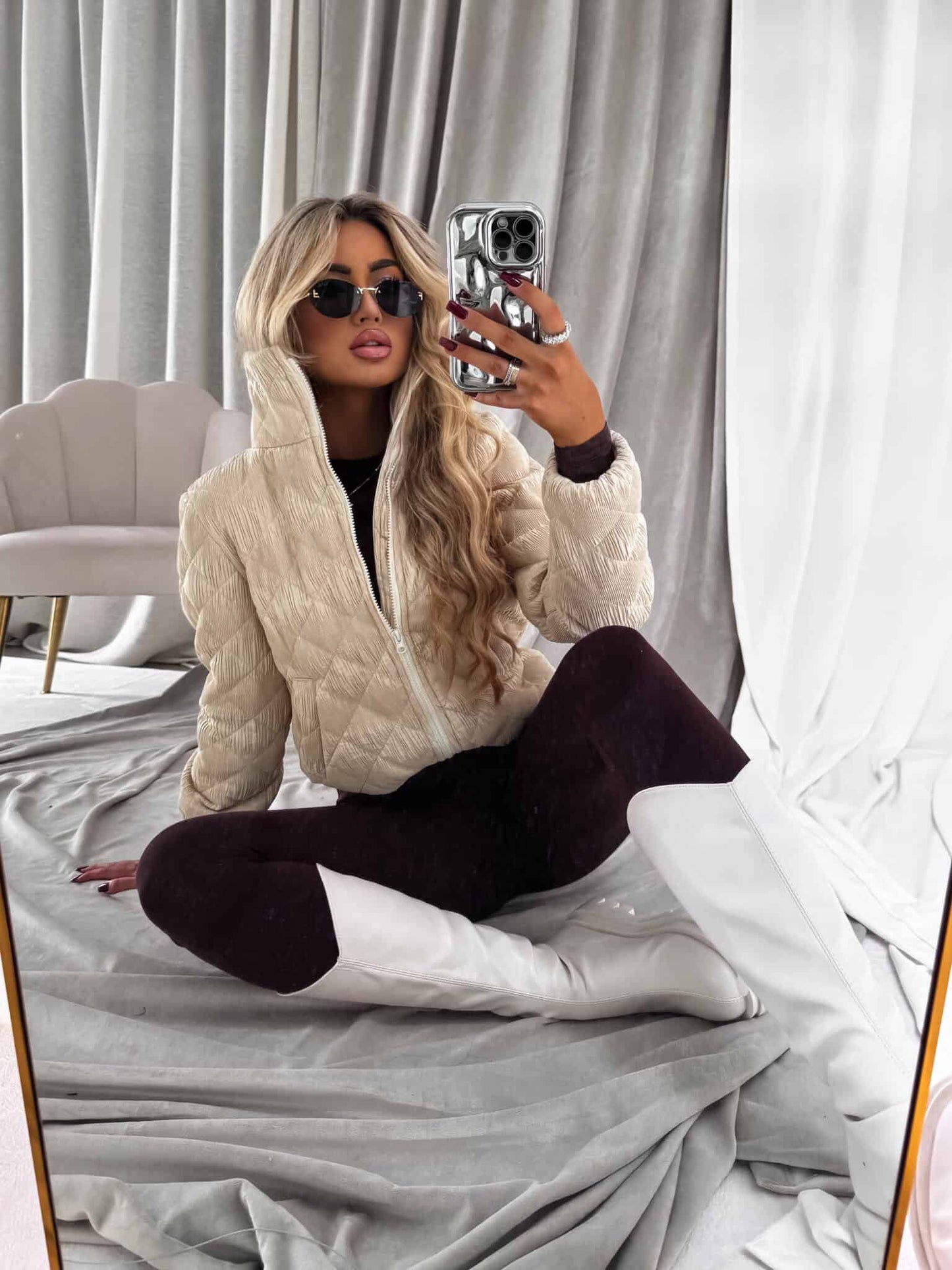 Jacke VESTE II – hellbeige