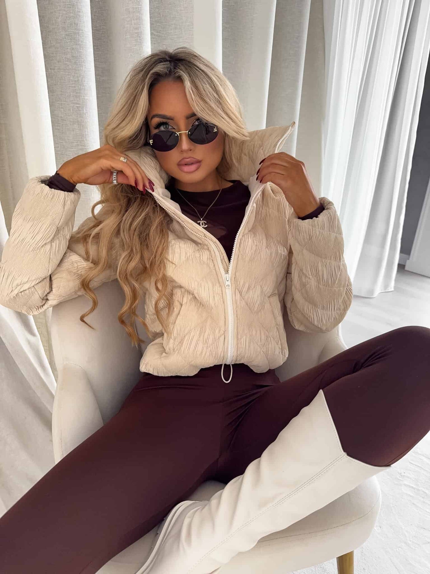 Jacke VESTE II – hellbeige