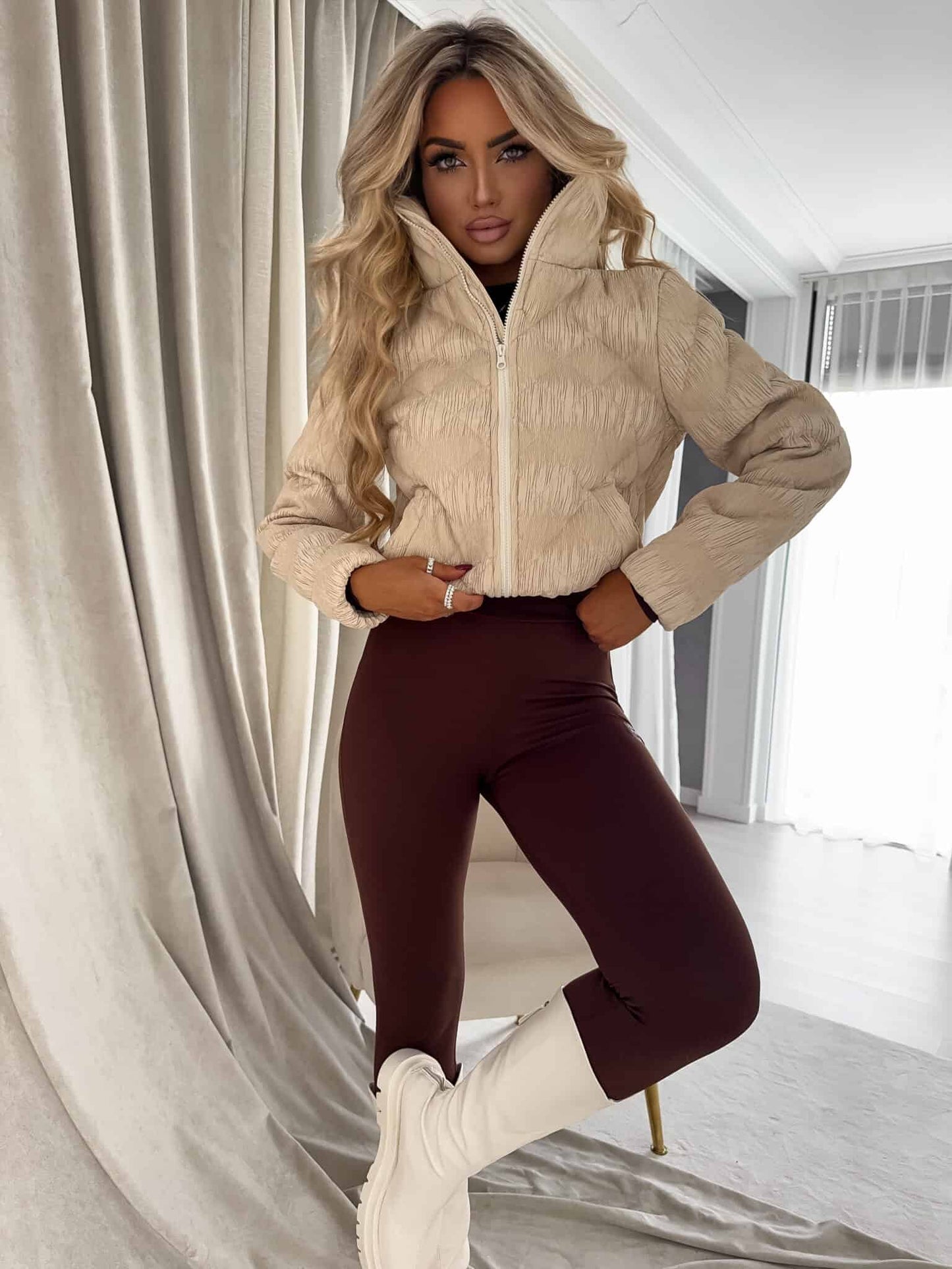 Jacke VESTE II – hellbeige