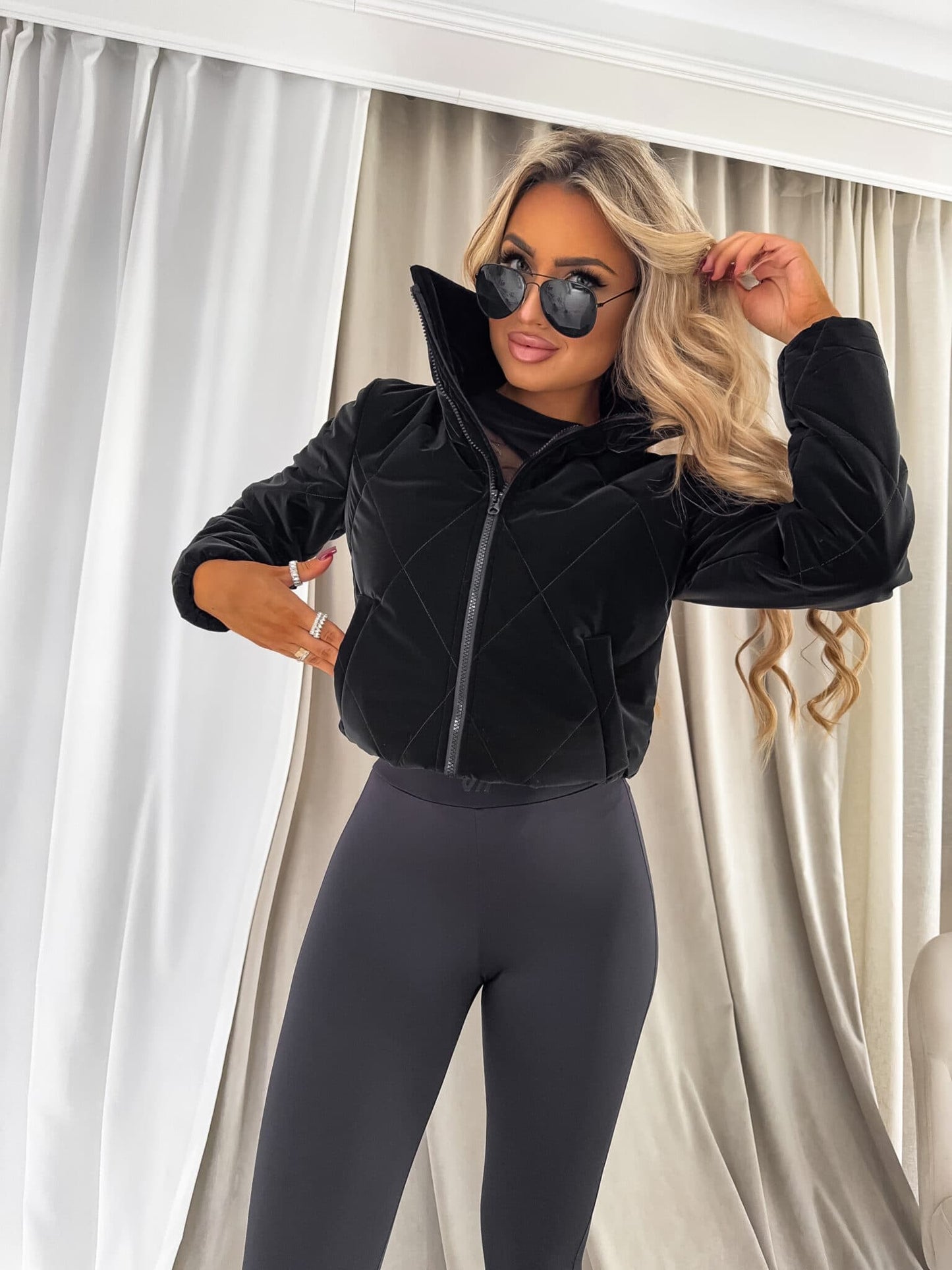 Jacke VESTE II – Schwarz- beige