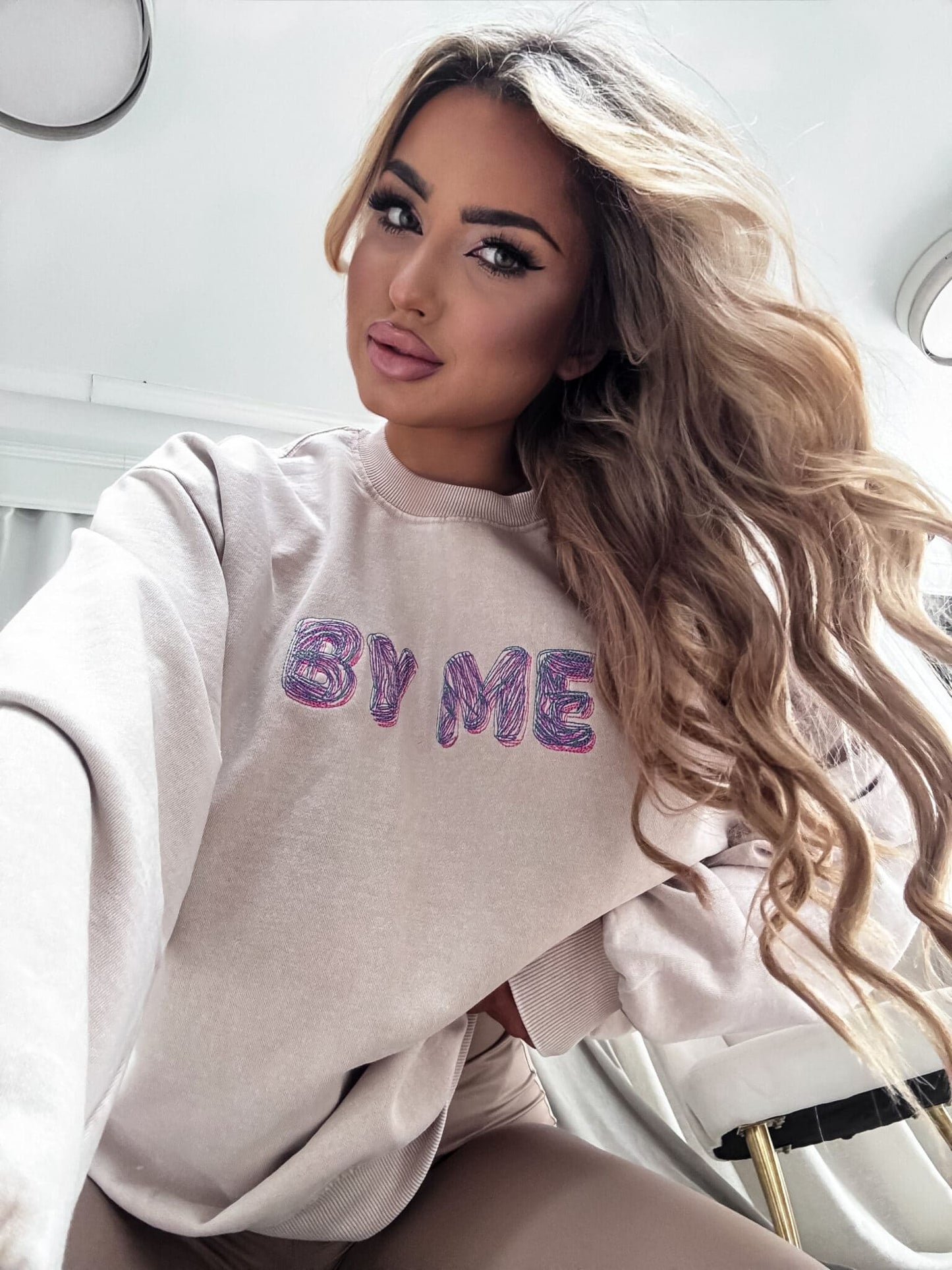 Sweatshirt POWER - hellbeige