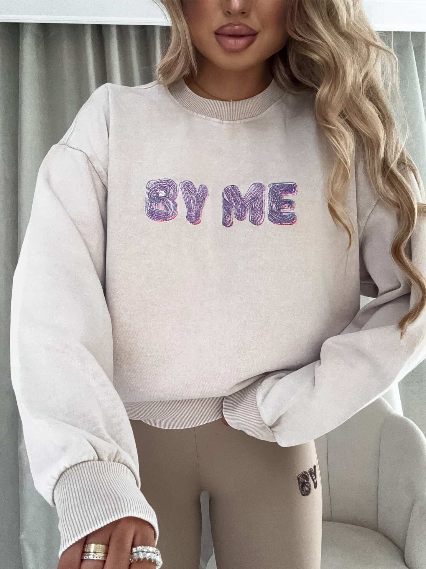 Sweatshirt POWER - hellbeige