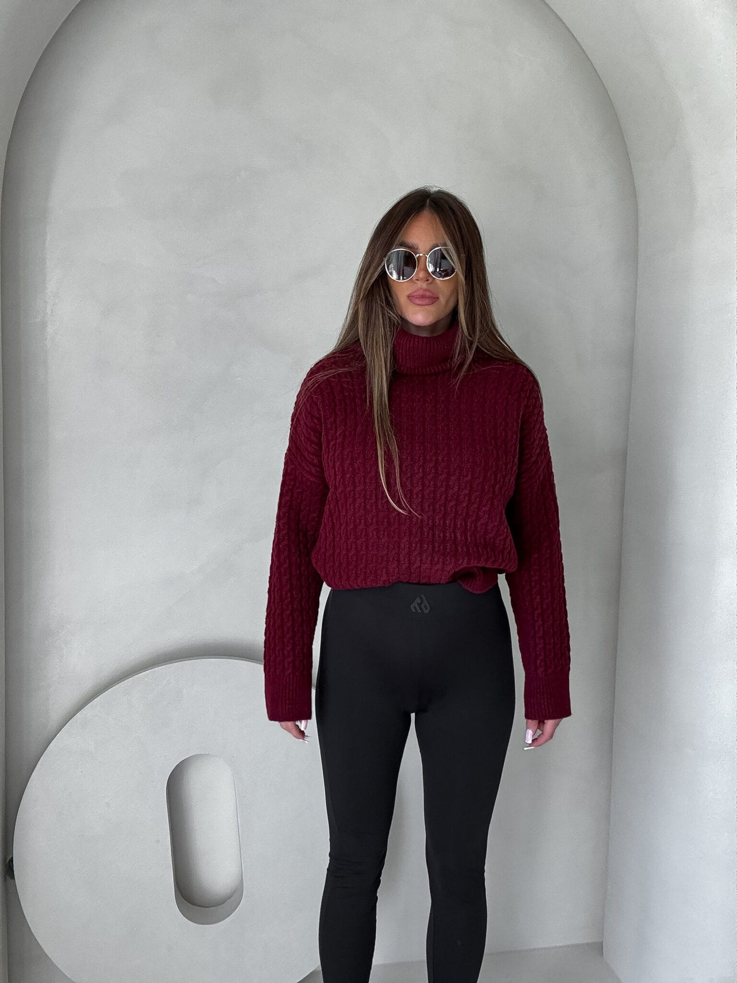 Rollkragenpullover INKO - Bordeaux
