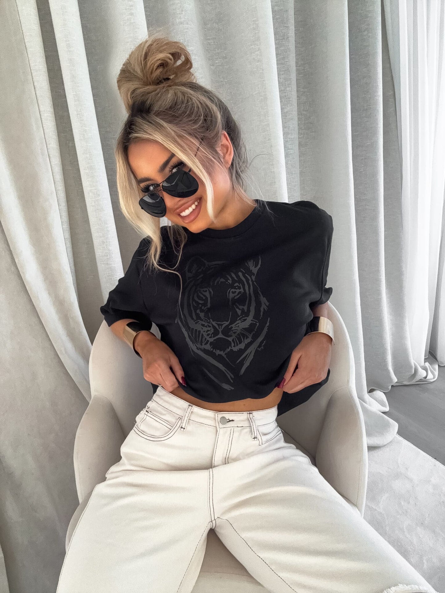 T-shirt TIGER - Schwarz