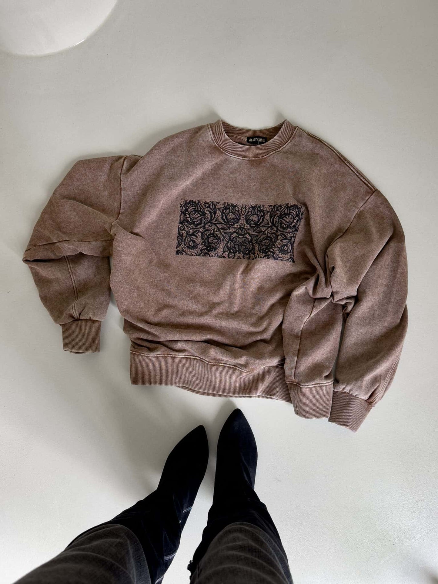 Sweatshirt SPITZE  - dunkelbeige