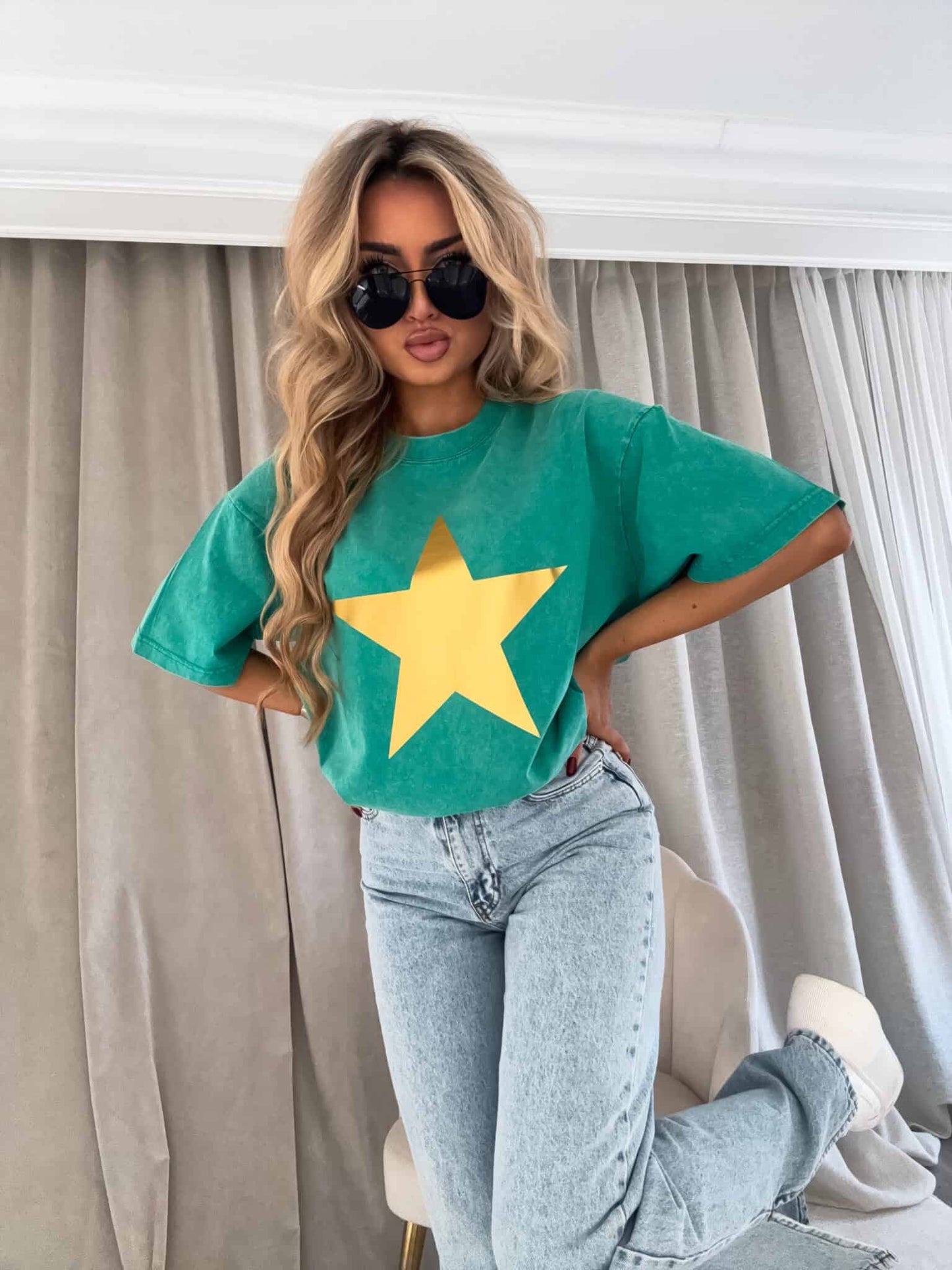 t-shirt STAR - grün