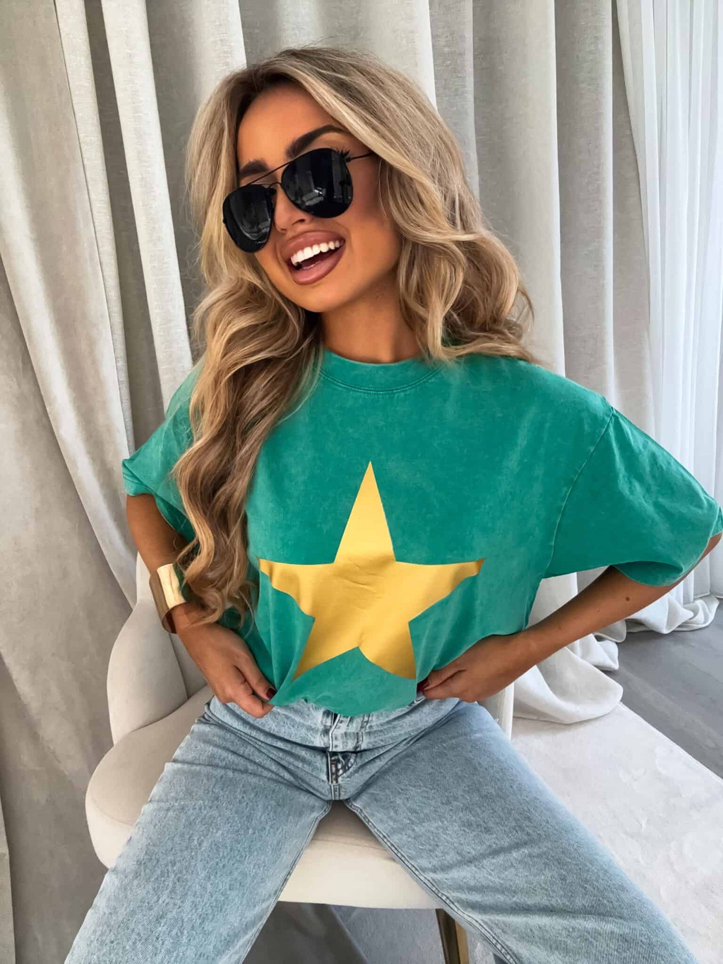 t-shirt STAR - grün