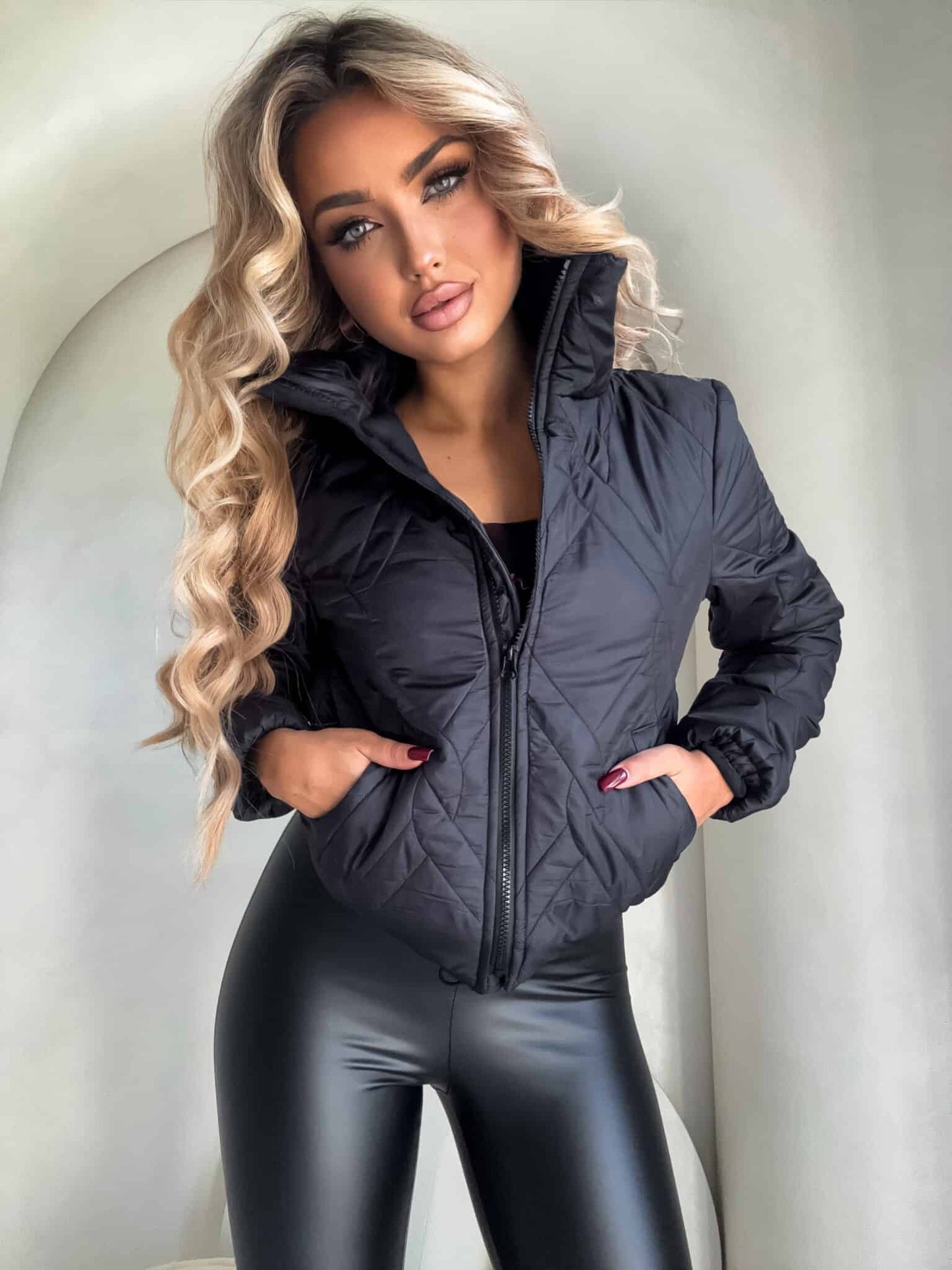 Jacke VESTE III beige – schwarz