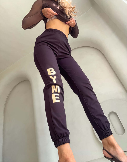 Hose JOGGERY logo - Schoko