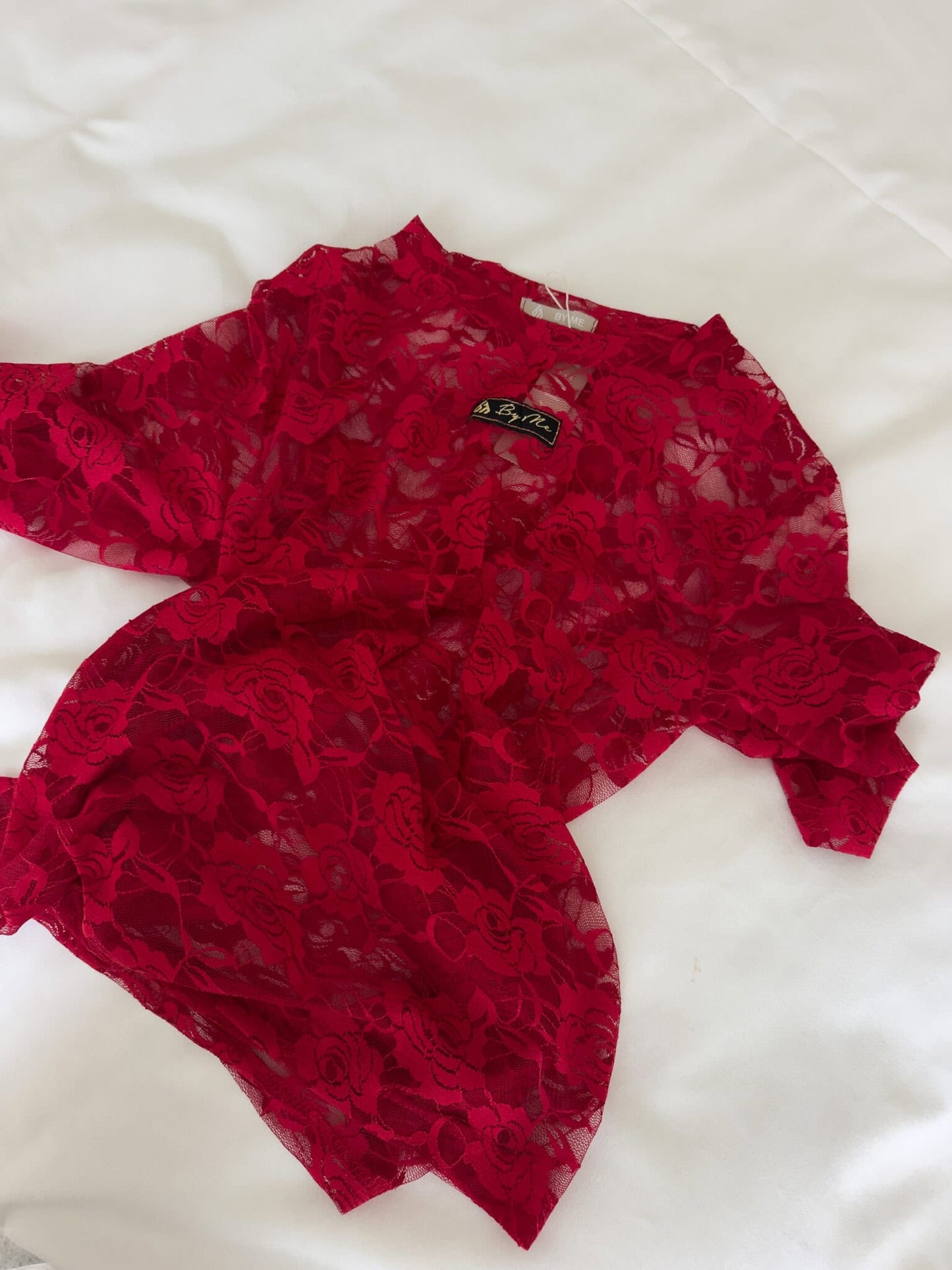 Damenbluse MARMARIS II Spitze new - rot