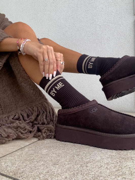 Socken STRIPE –SCHOKOBRAUN