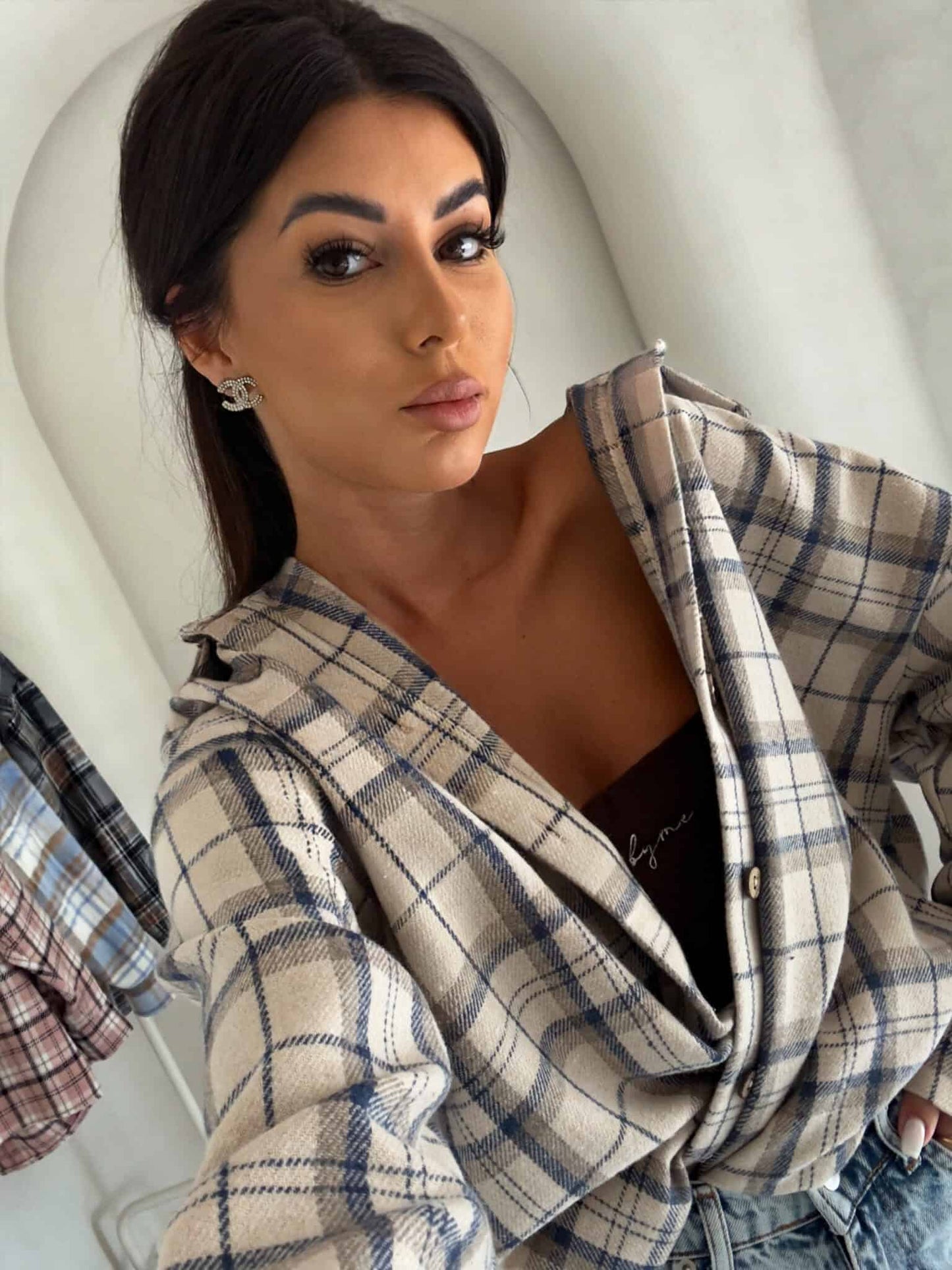 Damenbluse KRATA - beige