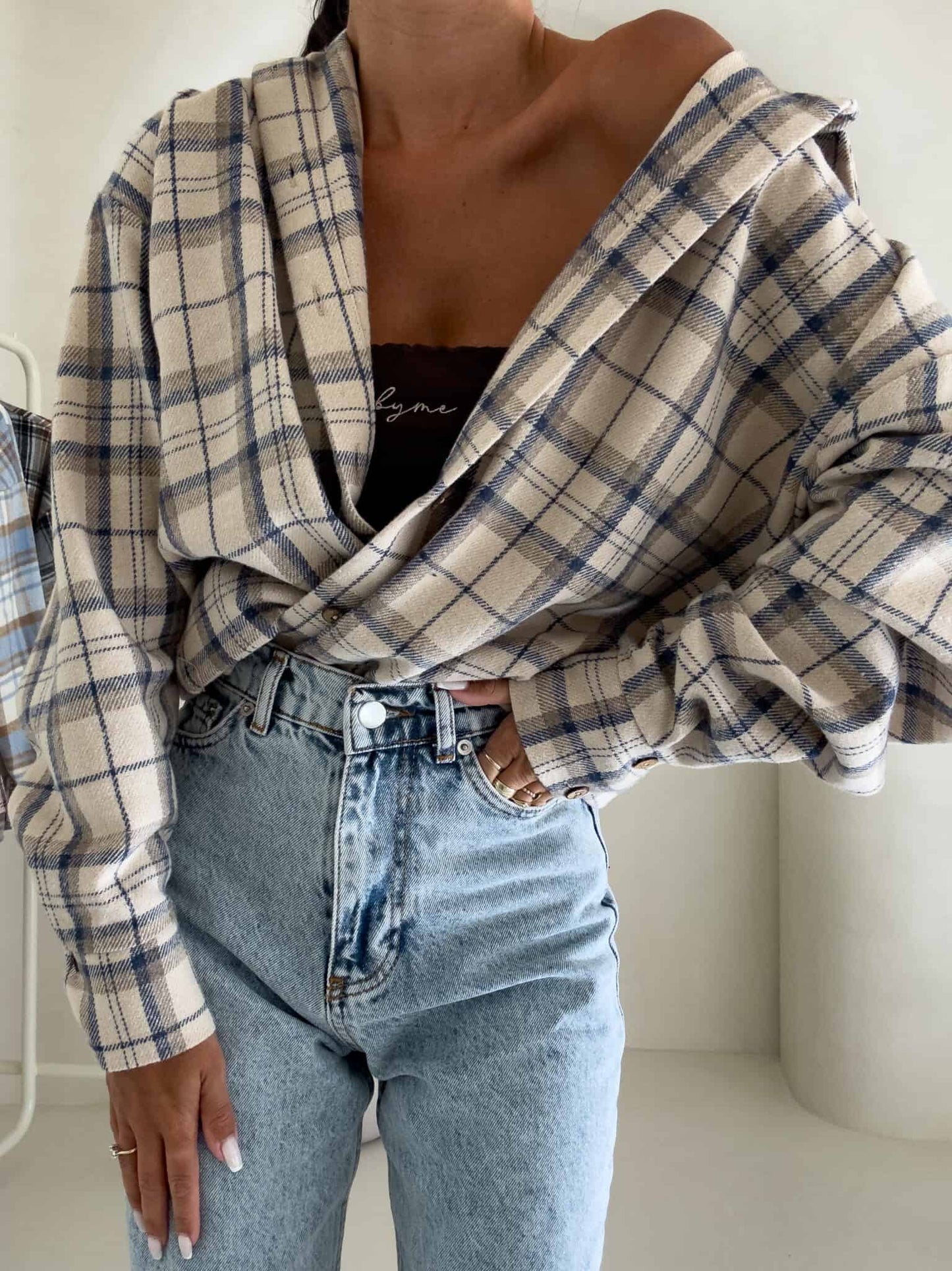 Damenbluse KRATA - beige