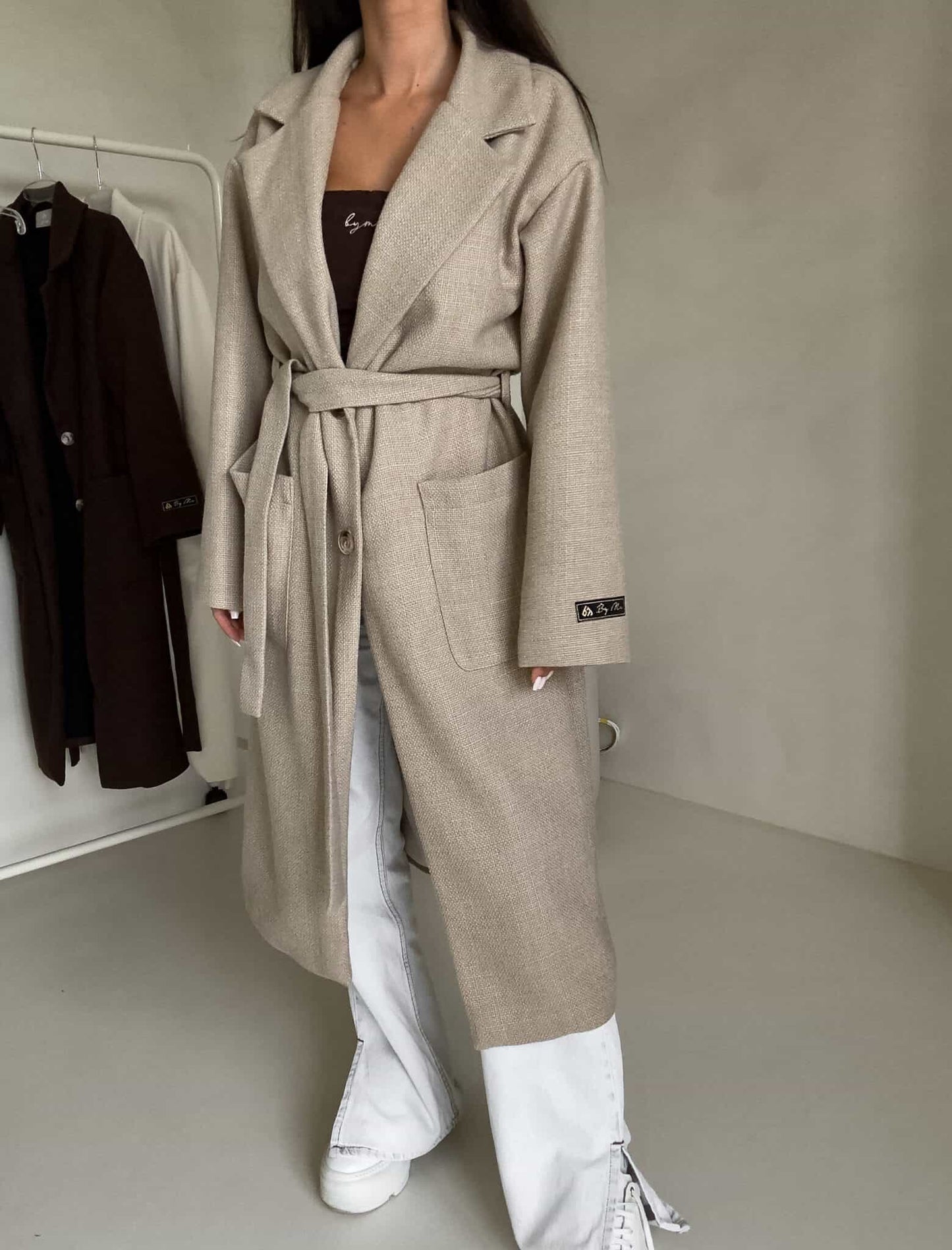 Mantel BOSS – beige