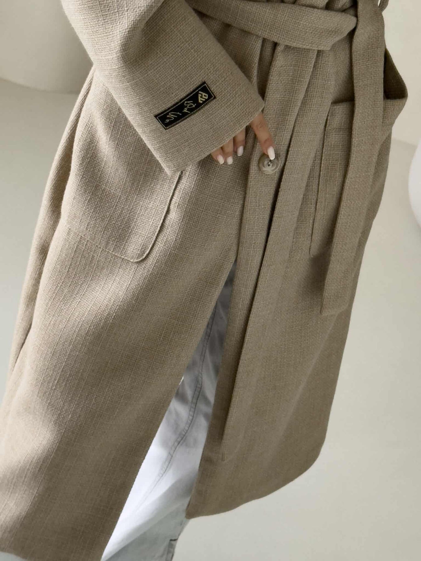 Mantel BOSS – beige