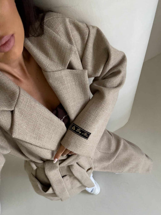 Mantel BOSS – beige
