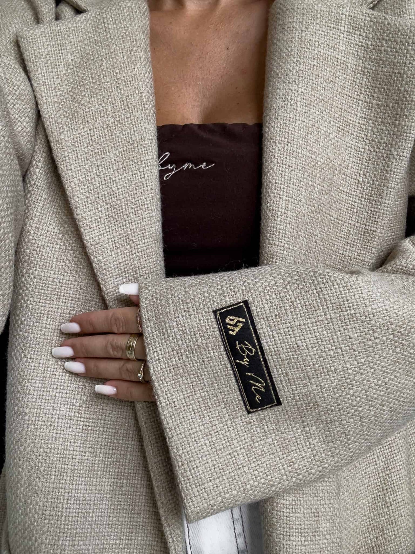 Mantel BOSS – beige