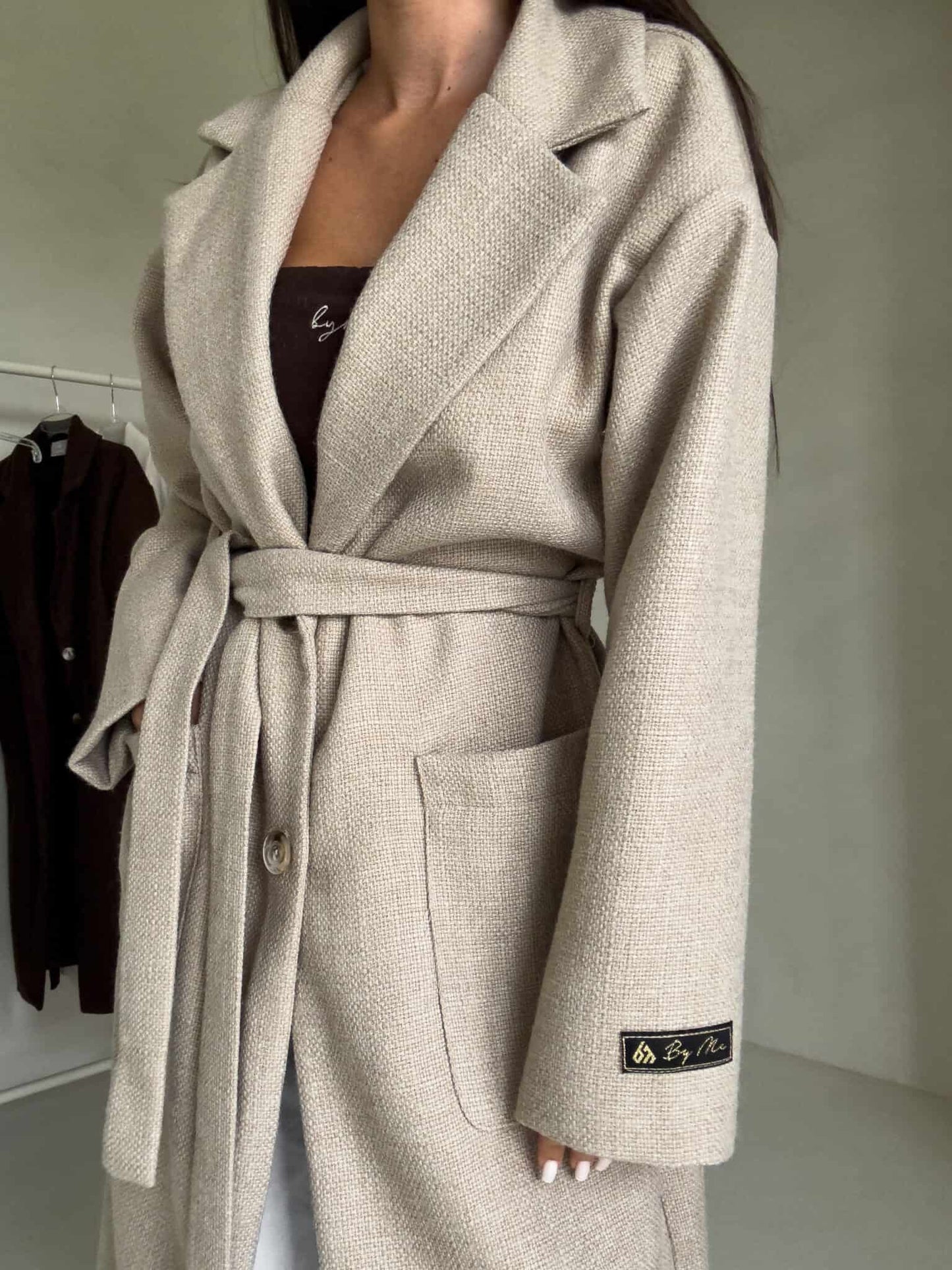 Mantel BOSS – beige
