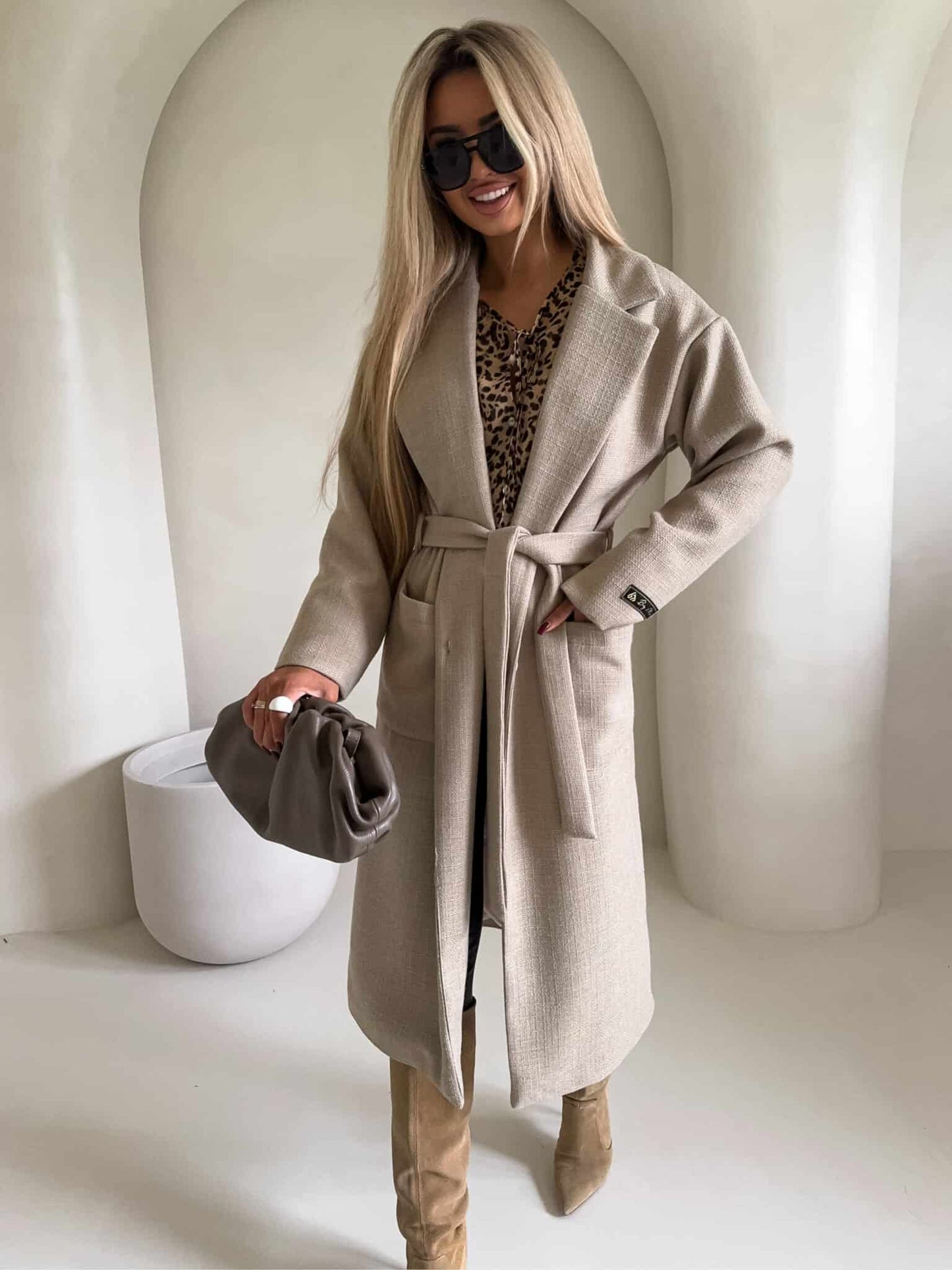 Mantel BOSS – beige